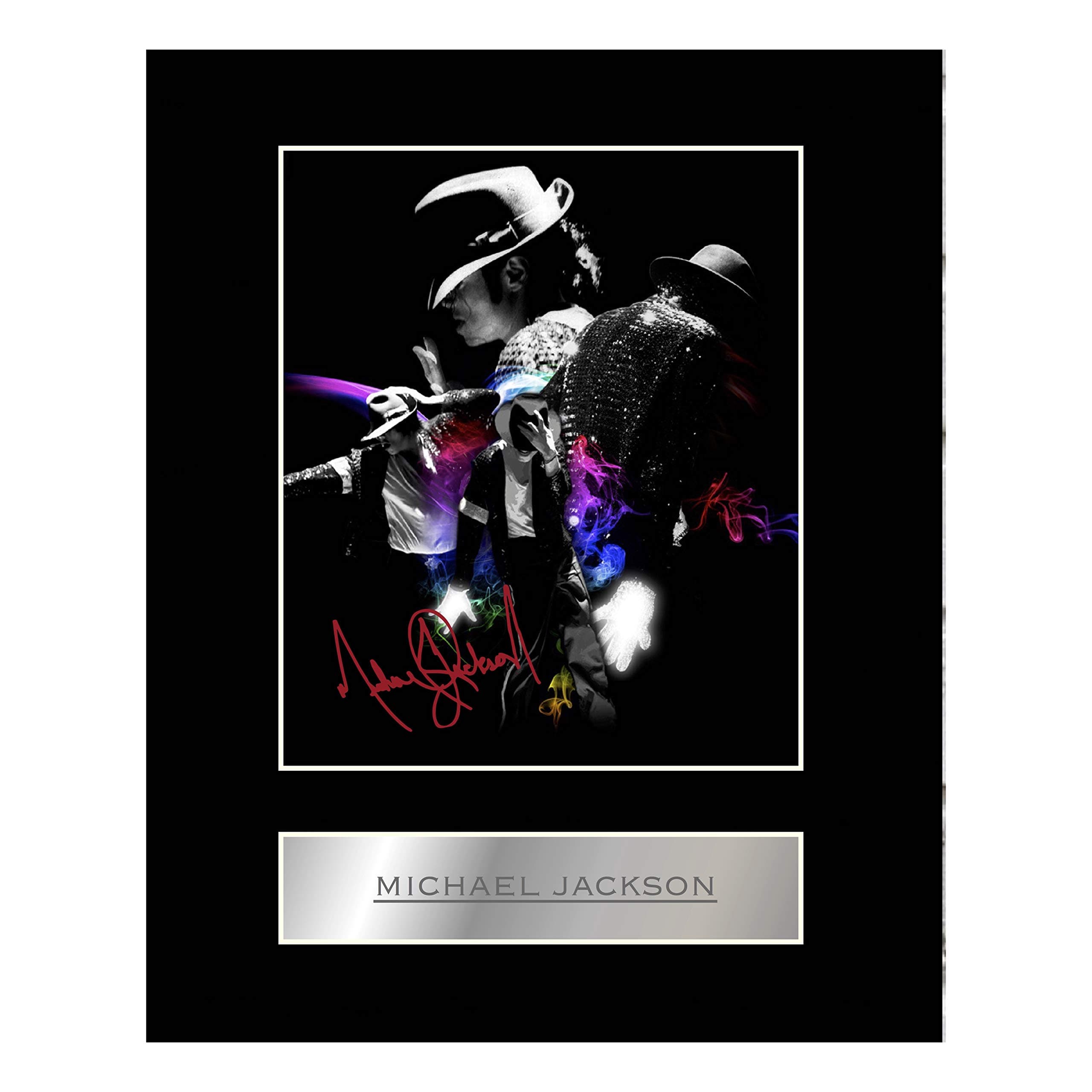 iconic pic Michael Jackson Signed Mounted Photo Display #1 Autographed Gift Picture Print