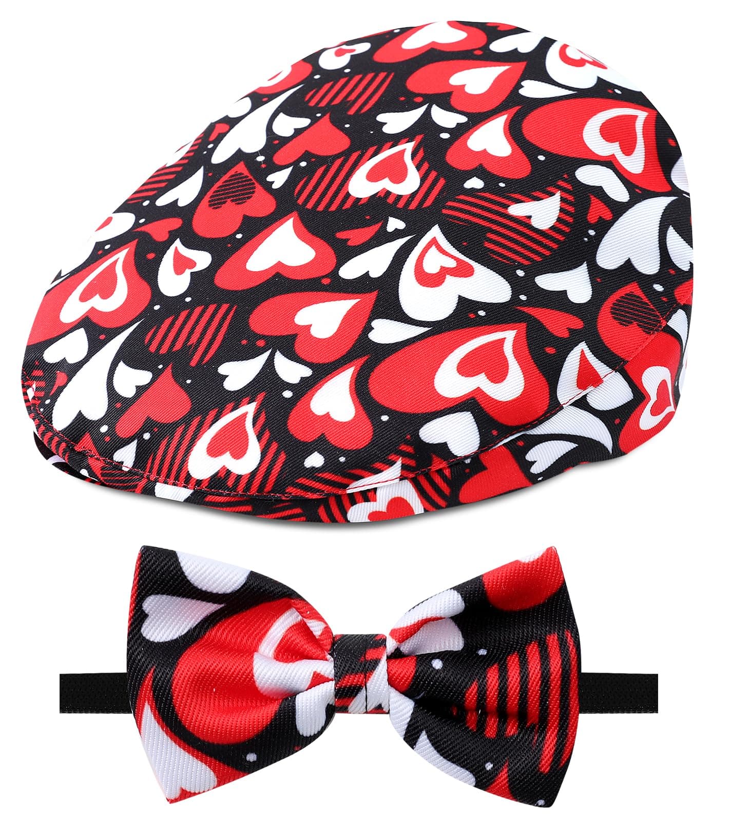 A&J DESIGN Baby Boy Driver Cap, Toddler 2pcs Newsboy Cap & Bow Tie (3 Months - 8 Years)