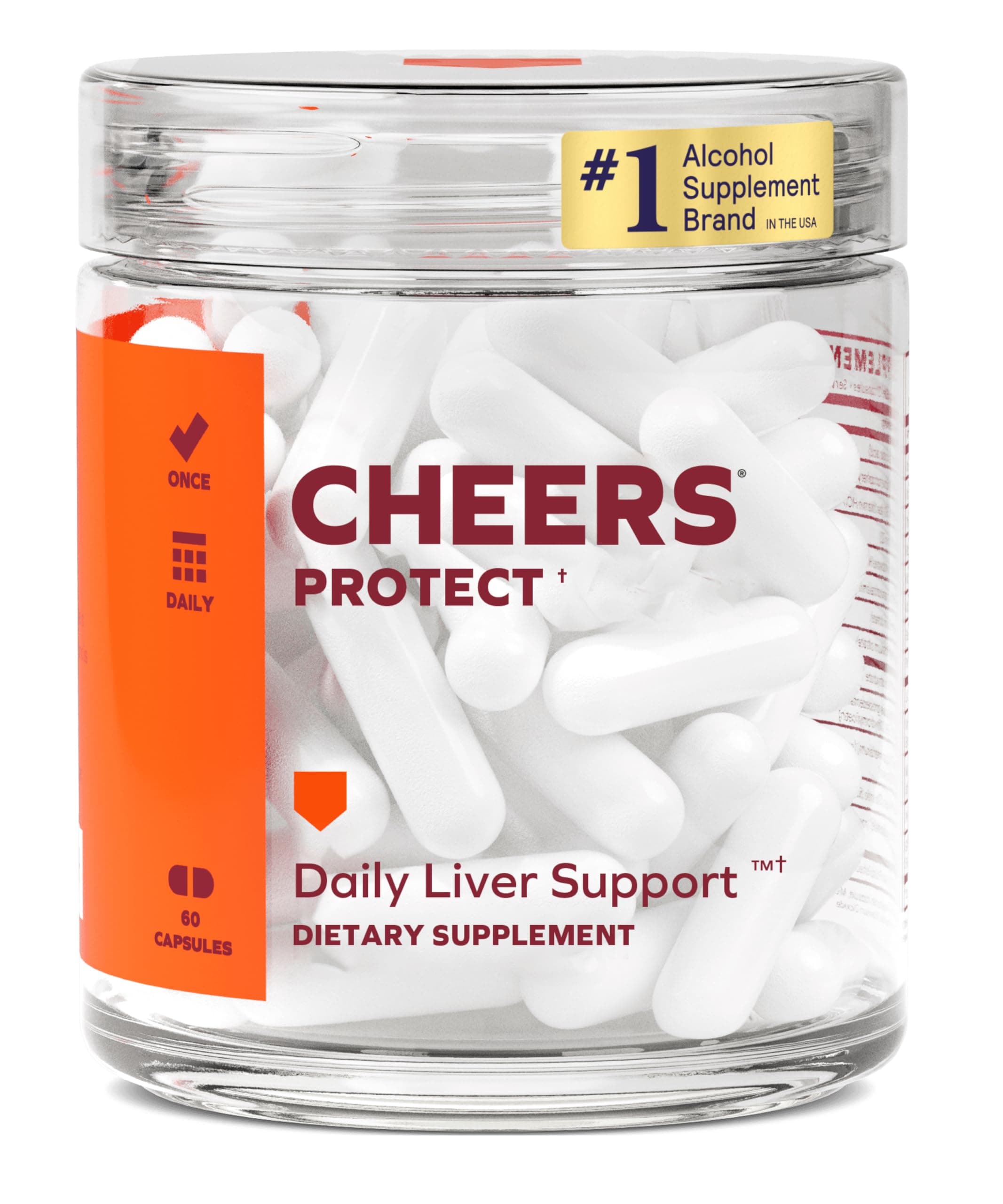 Protect Liver Capsules - Liver Support Supplement with Milk Thistle Extract & Dihydromyricetin (DHM) - Glutathione Supplement for Liver Detox - 60 Vegetarian Pills to Promote Liver Health