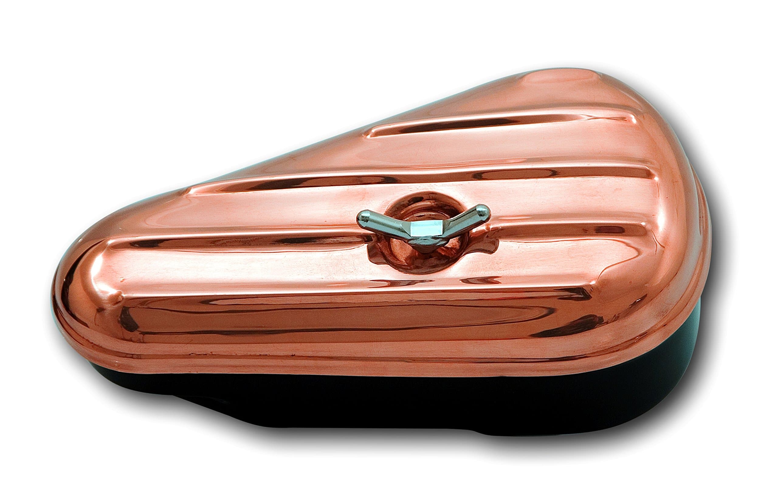 Mr Luckys Universal Teardrop Toolbox with Copper Plated Lid for Harley, Bobber, Chopper, Vintage, Retro, Custom