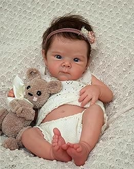 Zero pam Full Silicone Reborn Baby Dolls-45CM Realistic Baby Doll, Anatomically Correct Real Life Reborn Dolls, Silicone Babys Doll For Girls (Modern)