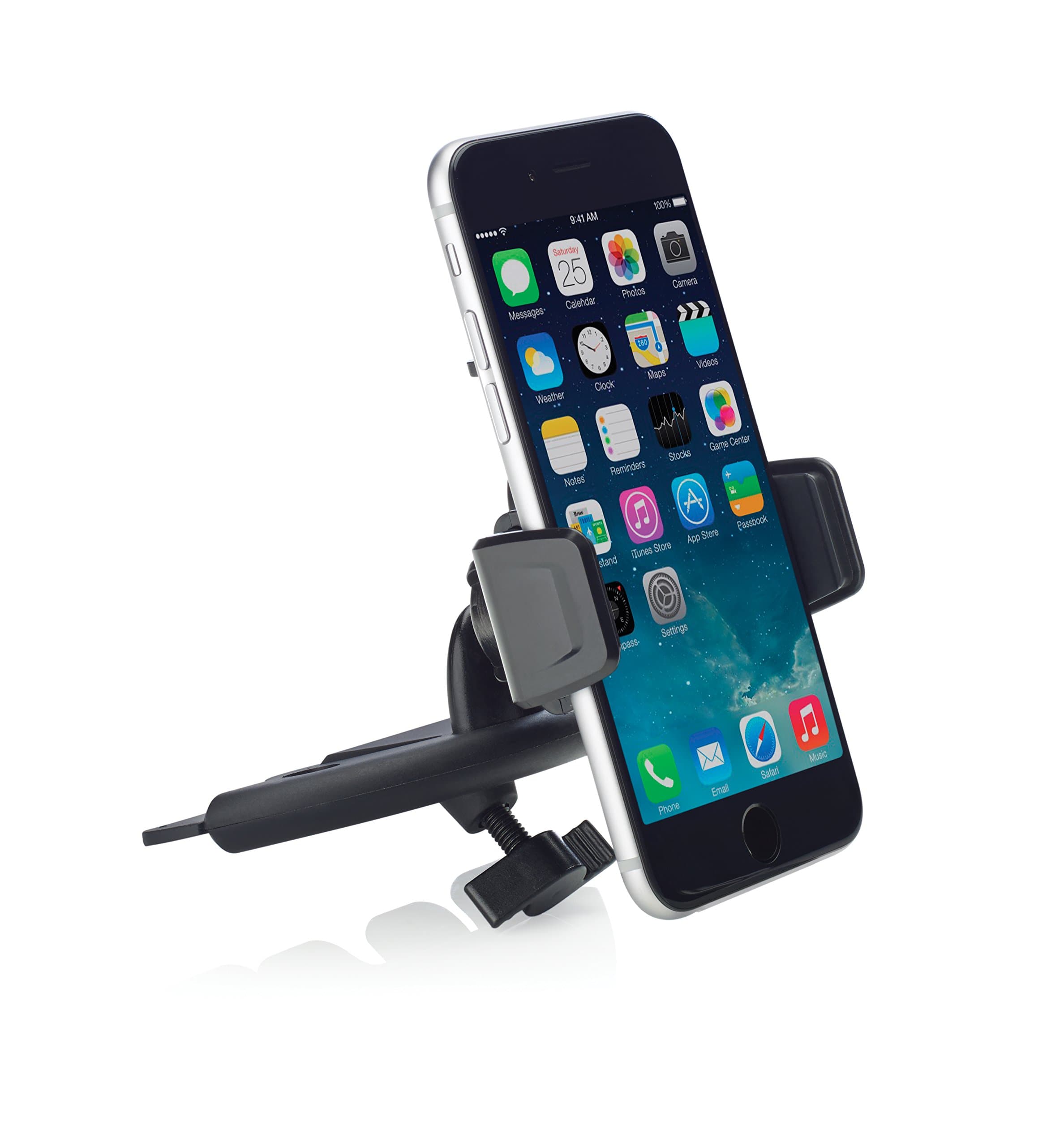 Osomount Push Car CD Player Holder for iPhone and Smartphone