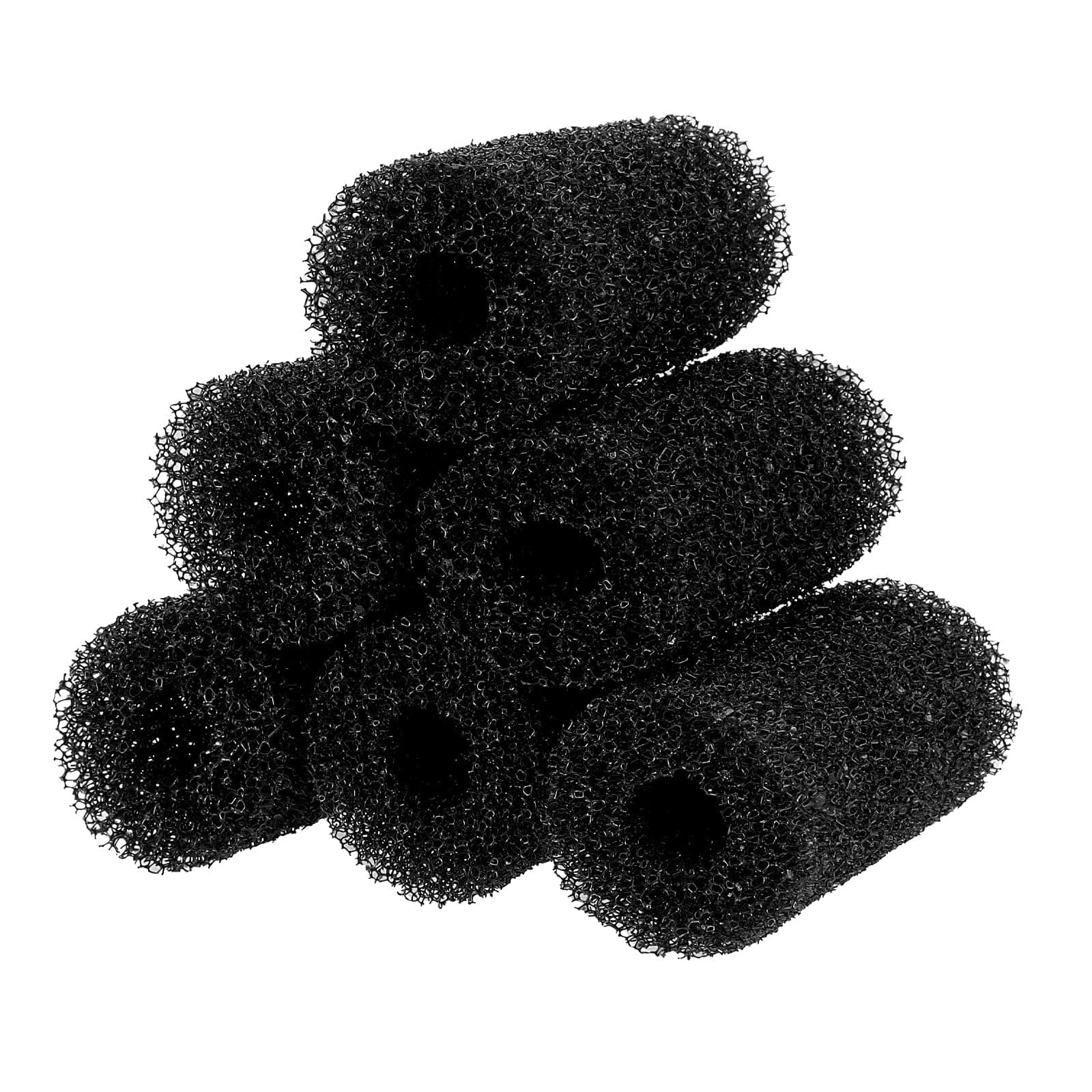 Molain 6 Pack Aquarium Filter Sponge Fish Tank Sponge Filters with 2cm ID for Aquarium Pre-Filter Replacement Anti-Suction Foam Cover Round Rolls for Fish Shrimp High-Density for Mechanical Filtration