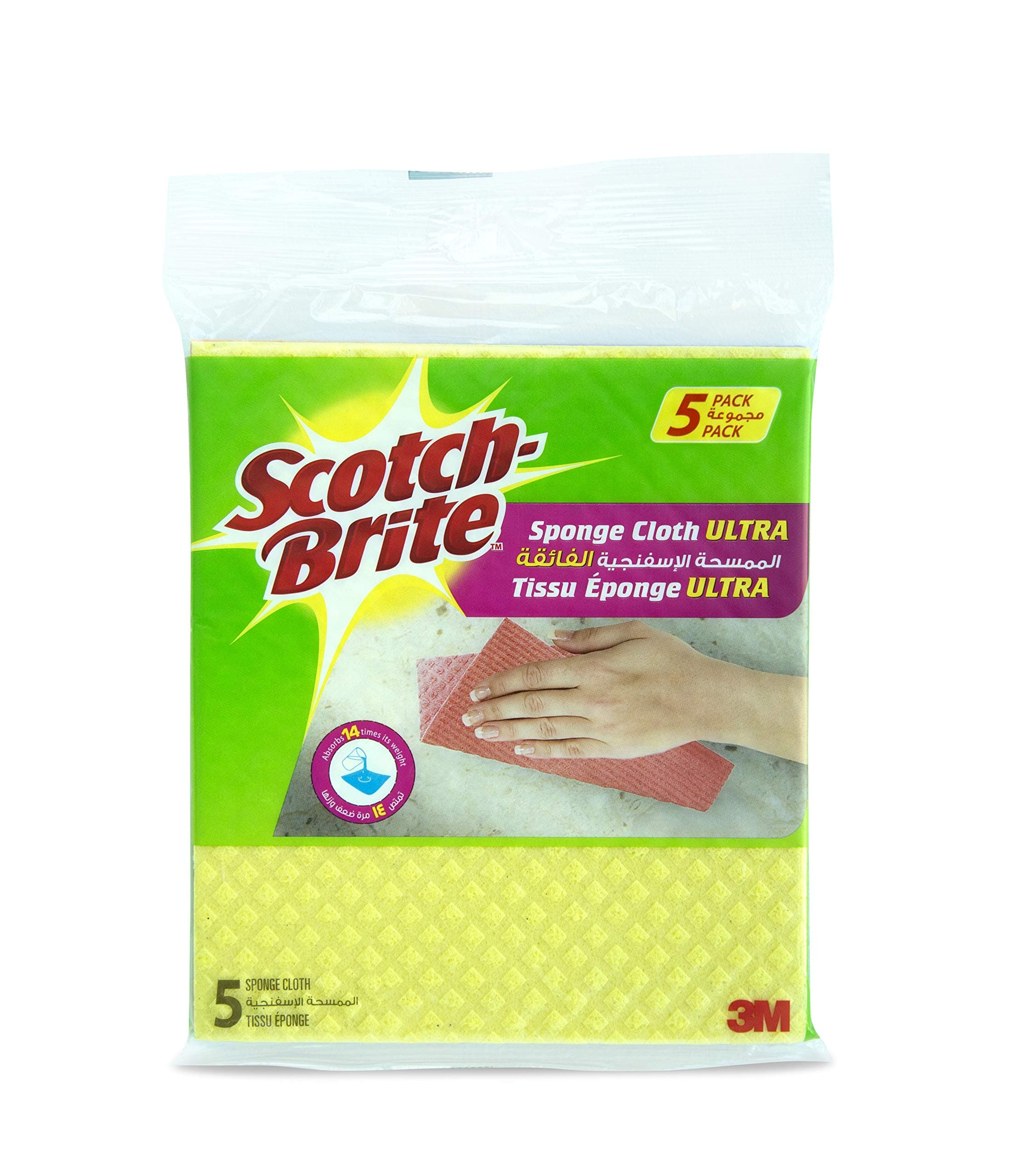 Scotch Brite Sponge Cloth Ultra 5pcs