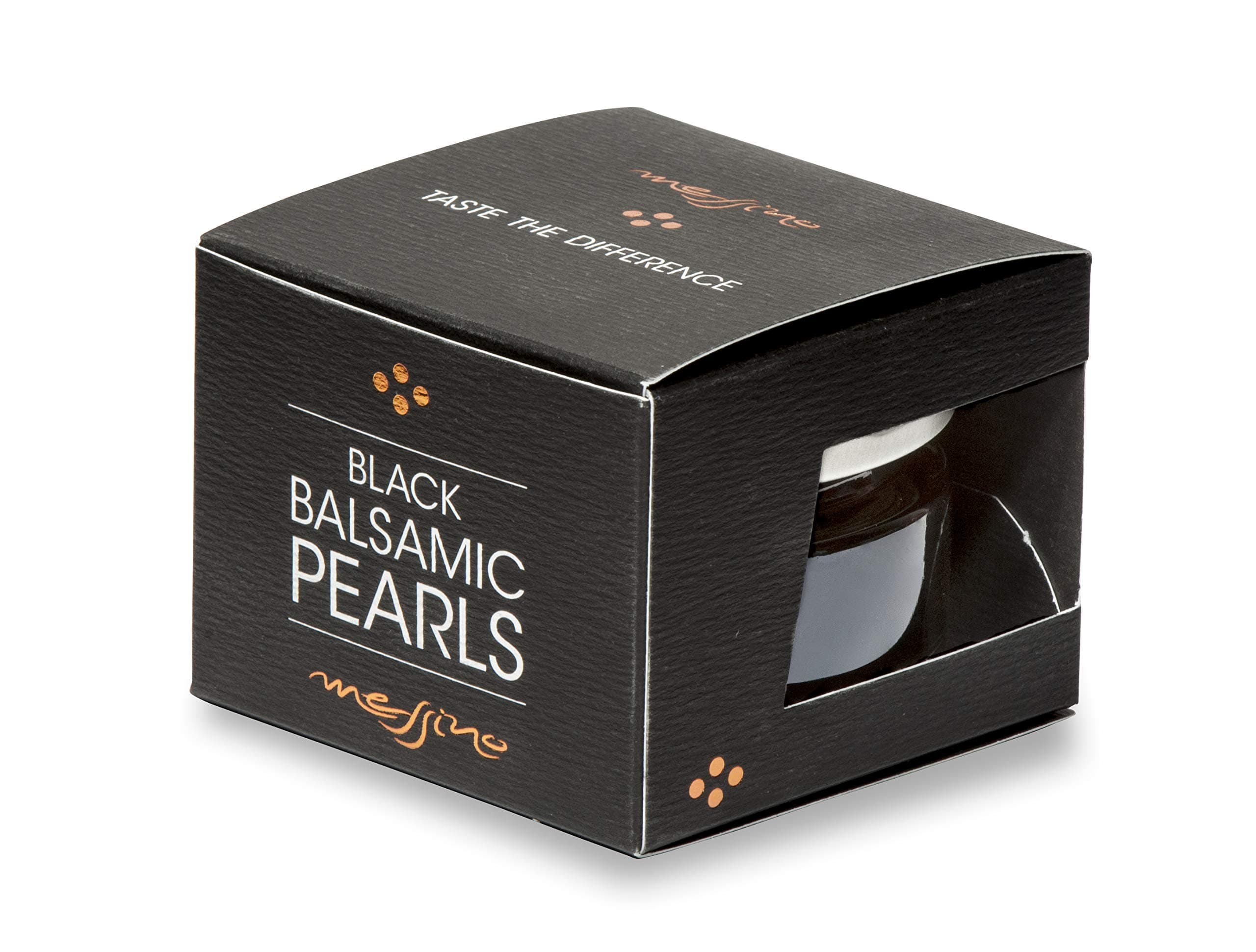 Messino Black Balsamic Pearls imported from Greece, 50 ml