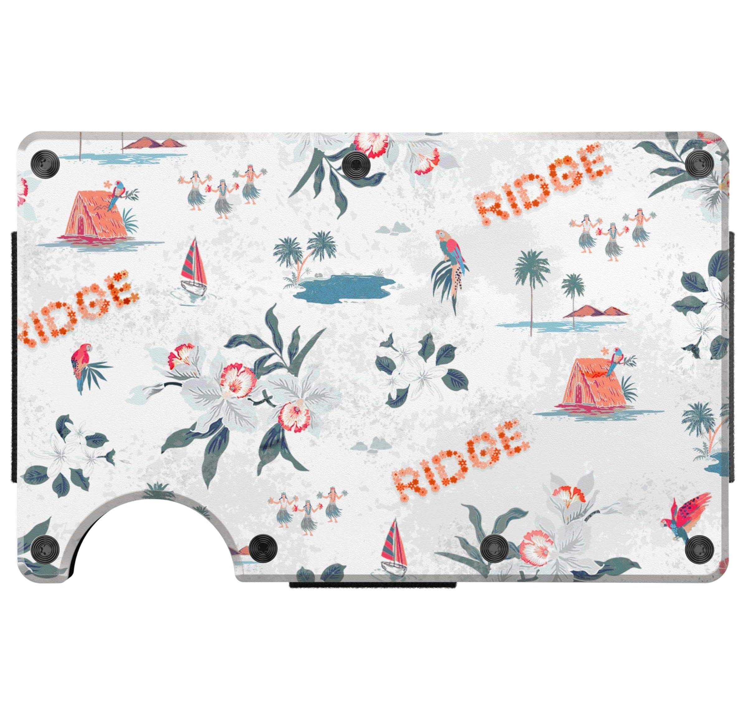 Ridge Wallet for Men - Slim Minimalist Compact Wallet and Card Holder, RFID Protected Front Pocket Wallets for Men with Integrated Cash Strap