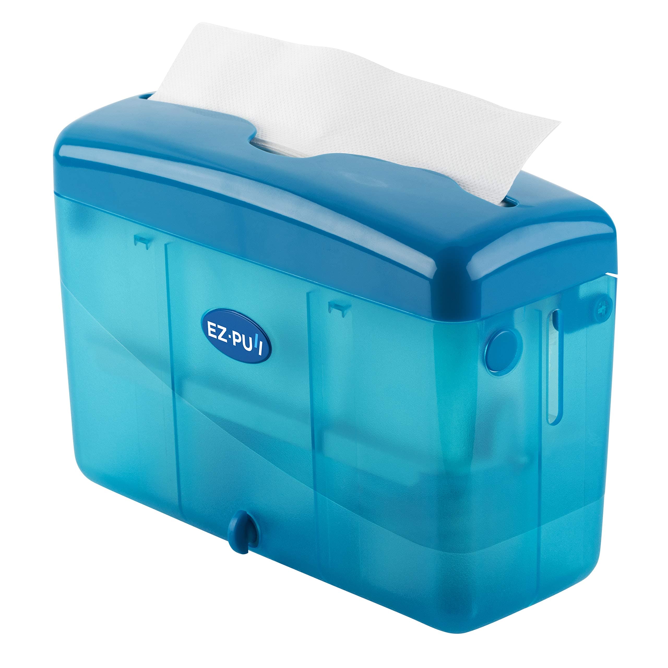 EZ-Pull Countertop SLIMFOLD Hand Towel Dispenser for Kitchen/Bathroom/Office/RV/Airbnb, Blue