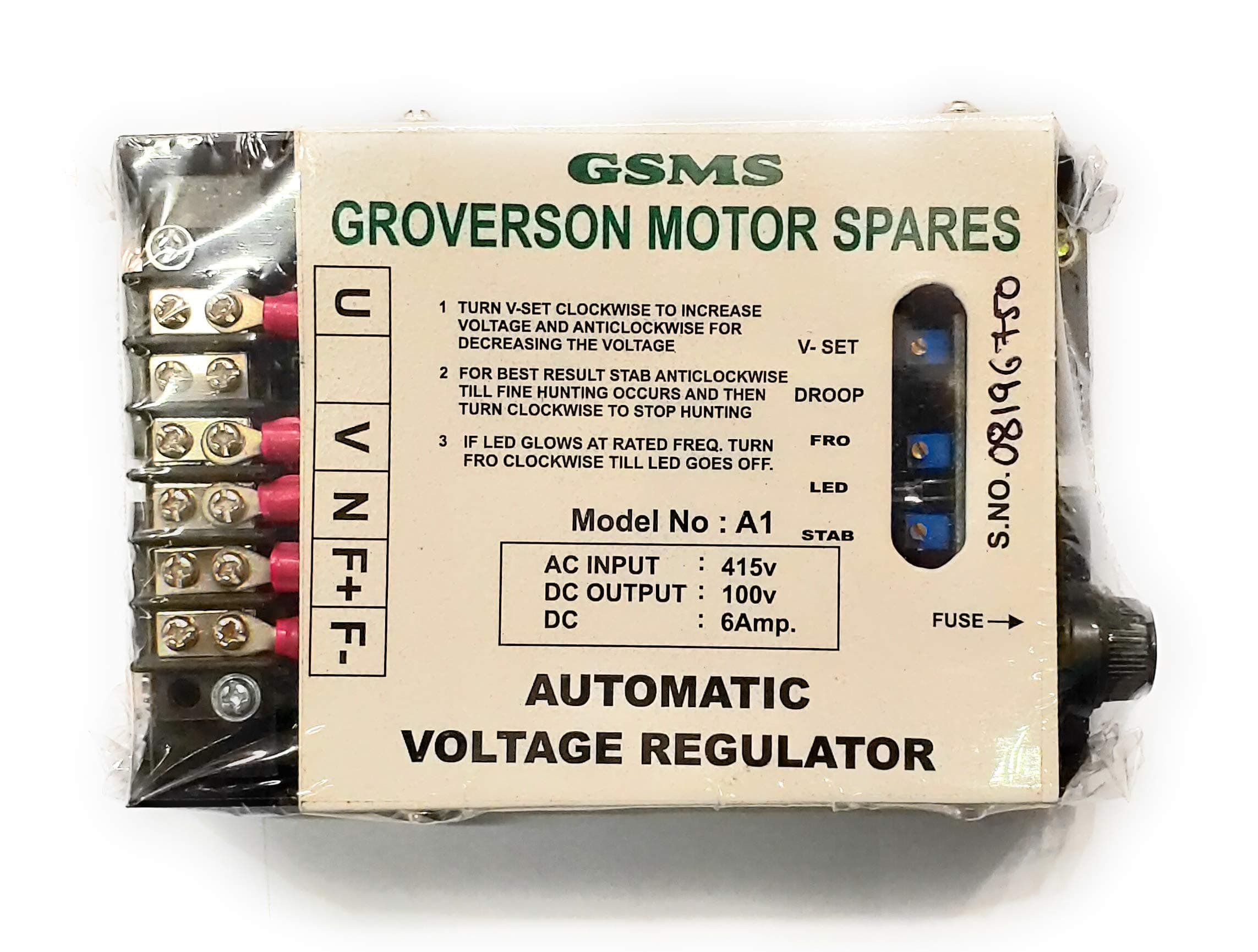 GSMS Generator AVR suitable for upto 250 KVA