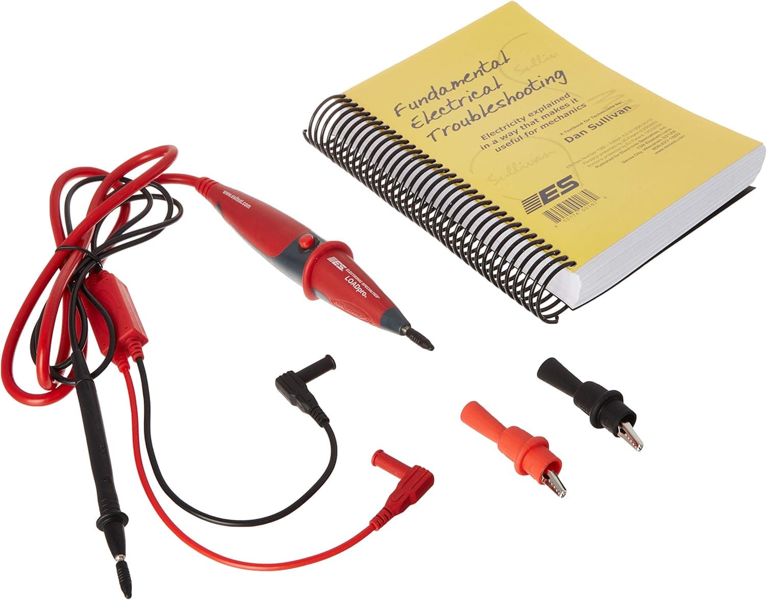 Electronic Specialties 181 Dynamic Test Lead and Fundamental Electrical Troubleshooting Book,2,Red,Black