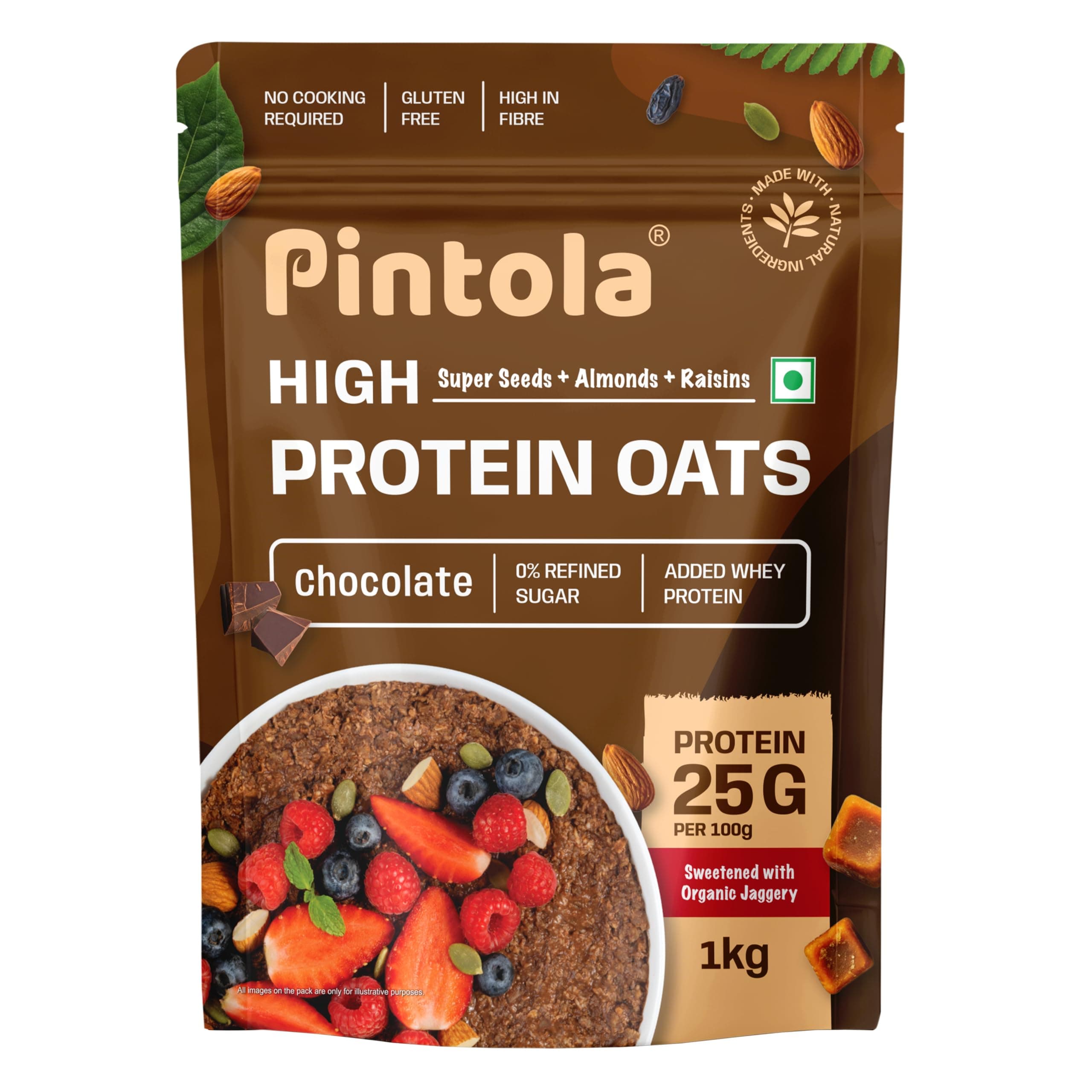 Pintola Oats Dark Chocolate | 1kg/35.27 Ounce