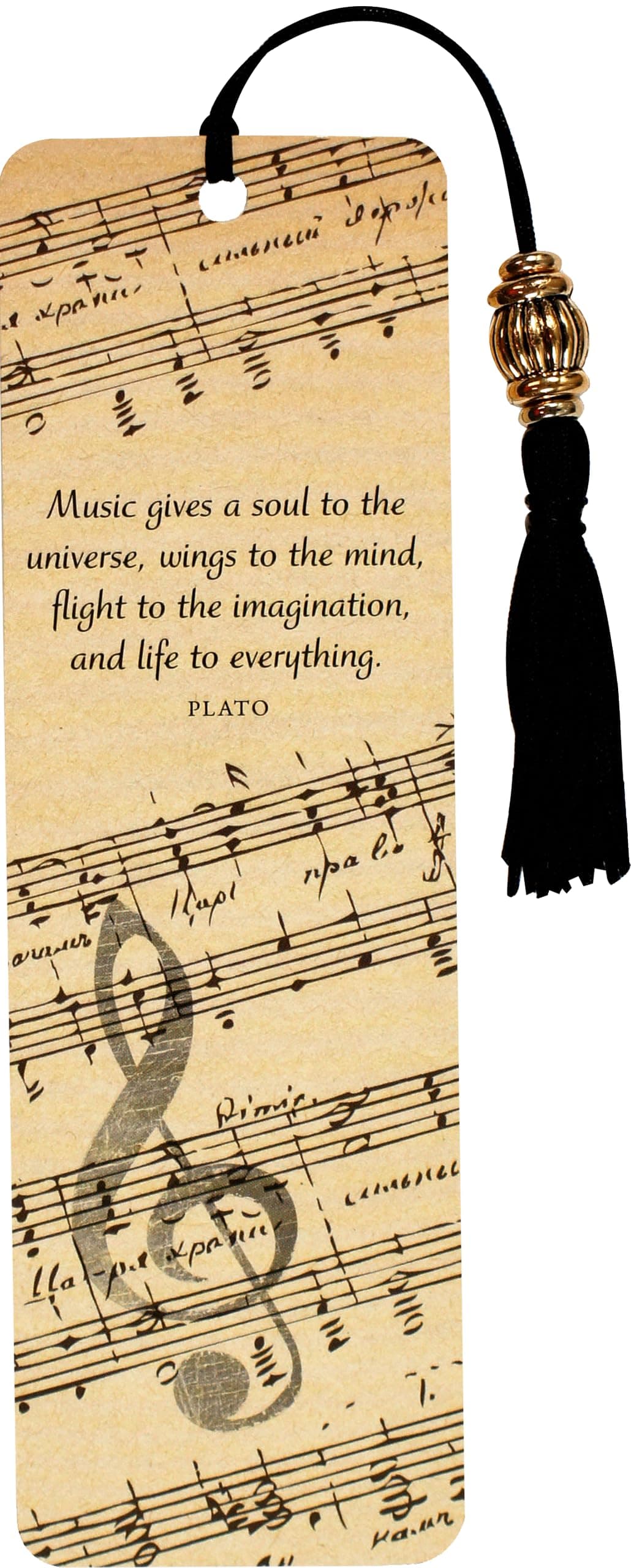 - Music Beaded Bookmark