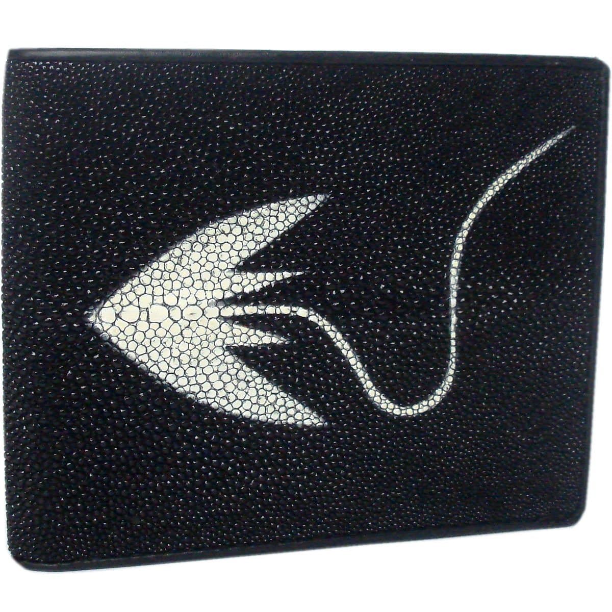 Beautiful Genuine Stingray Leather Wallet / BLACK (FROM THAILAND)