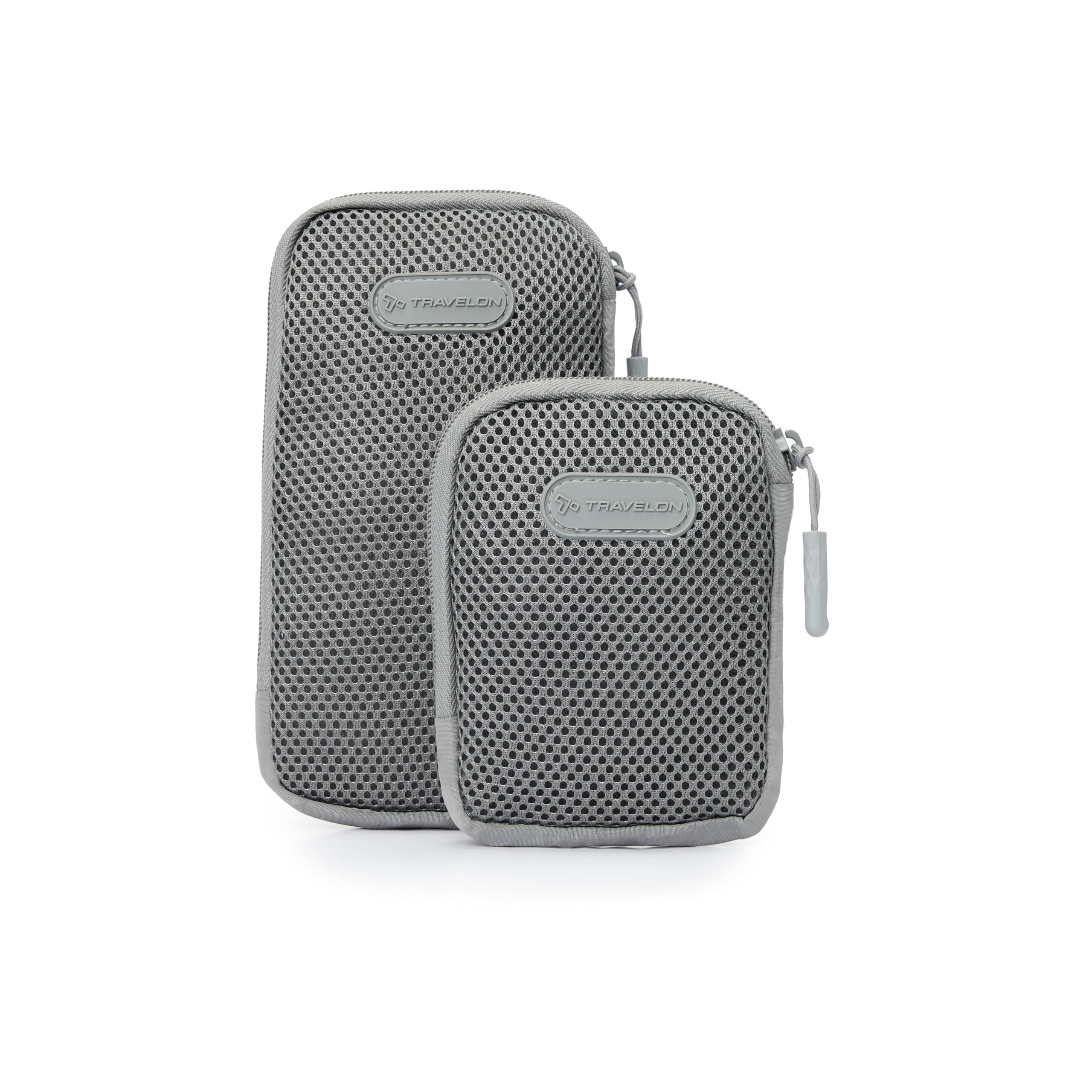 Travelon Packing Intelligence, Pi All Day Set of 2 Accessory Pods, Graphite, One Size, Pi All Day Set of 2 Accessory Pods