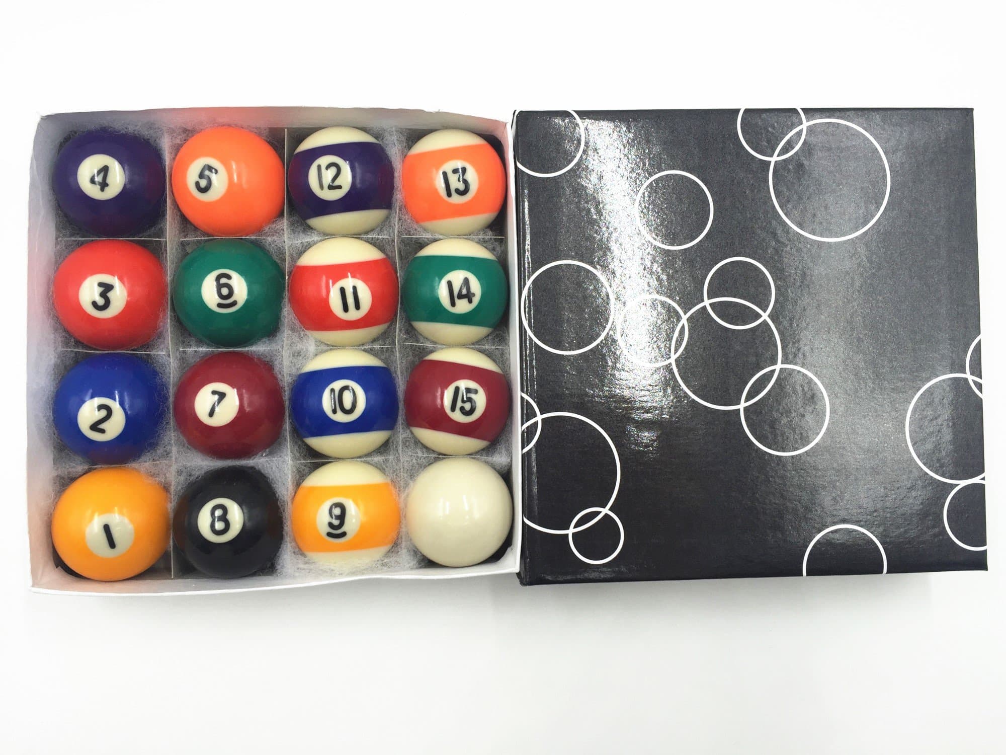 1 1/2 Inch Pool Table Billiard Ball Set Children's Gift Triangle Set Included