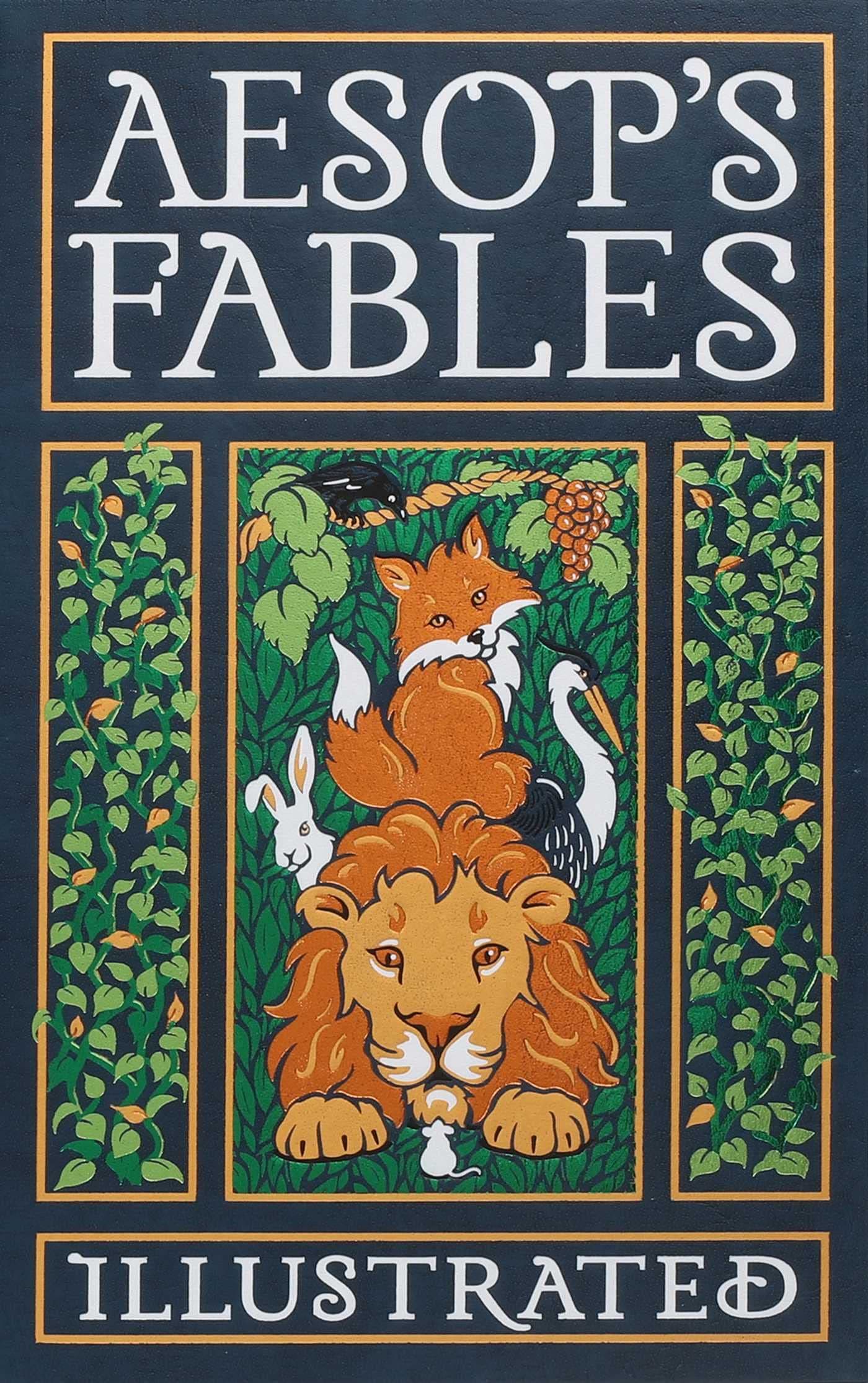 Aesop's Fables Illustrated (Leather-bound Classics) Leather Bound – Import, 3 October 2023