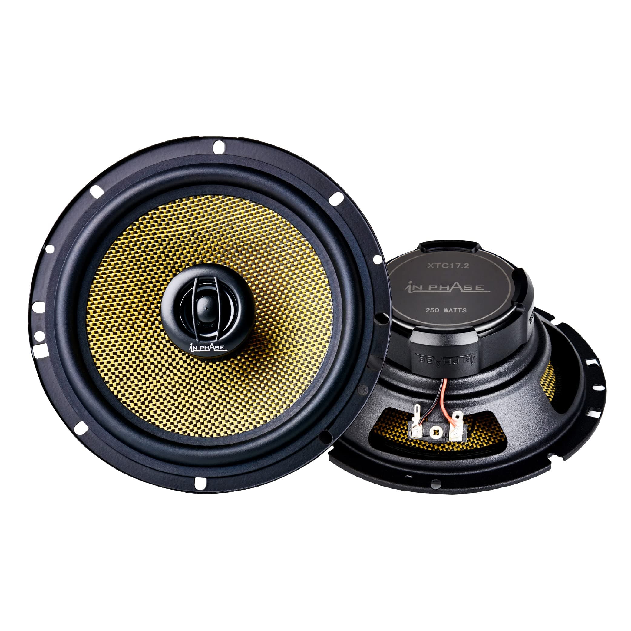 In Phase XTC17.2 250W 2 x 6.5 Inch Car Speakers - 17cm Car Speaker for Door or Parcel Shelf - Audio Speakers & Subwoofers