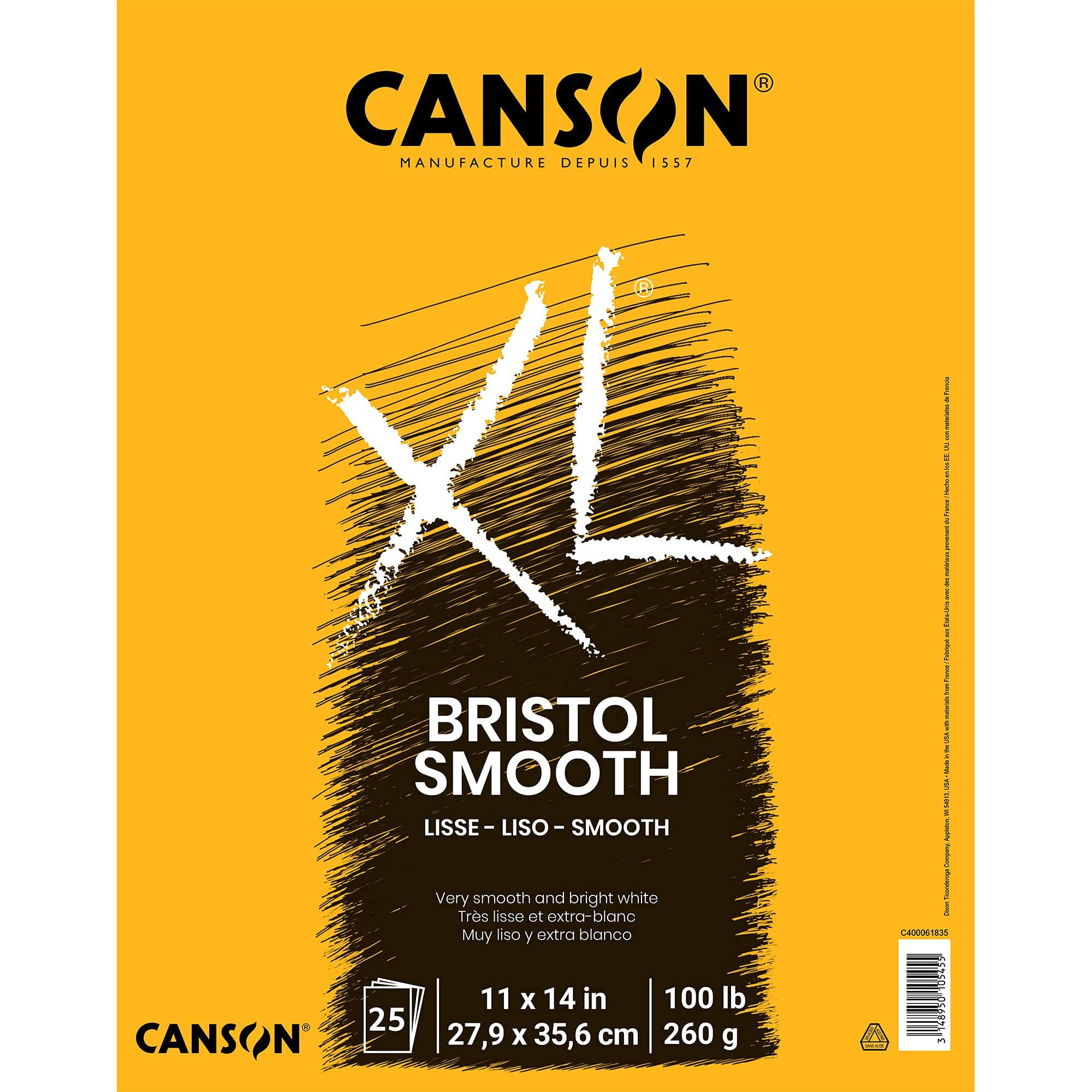 Canson XL BRISTL SMOOTH 11X14 FO (6)