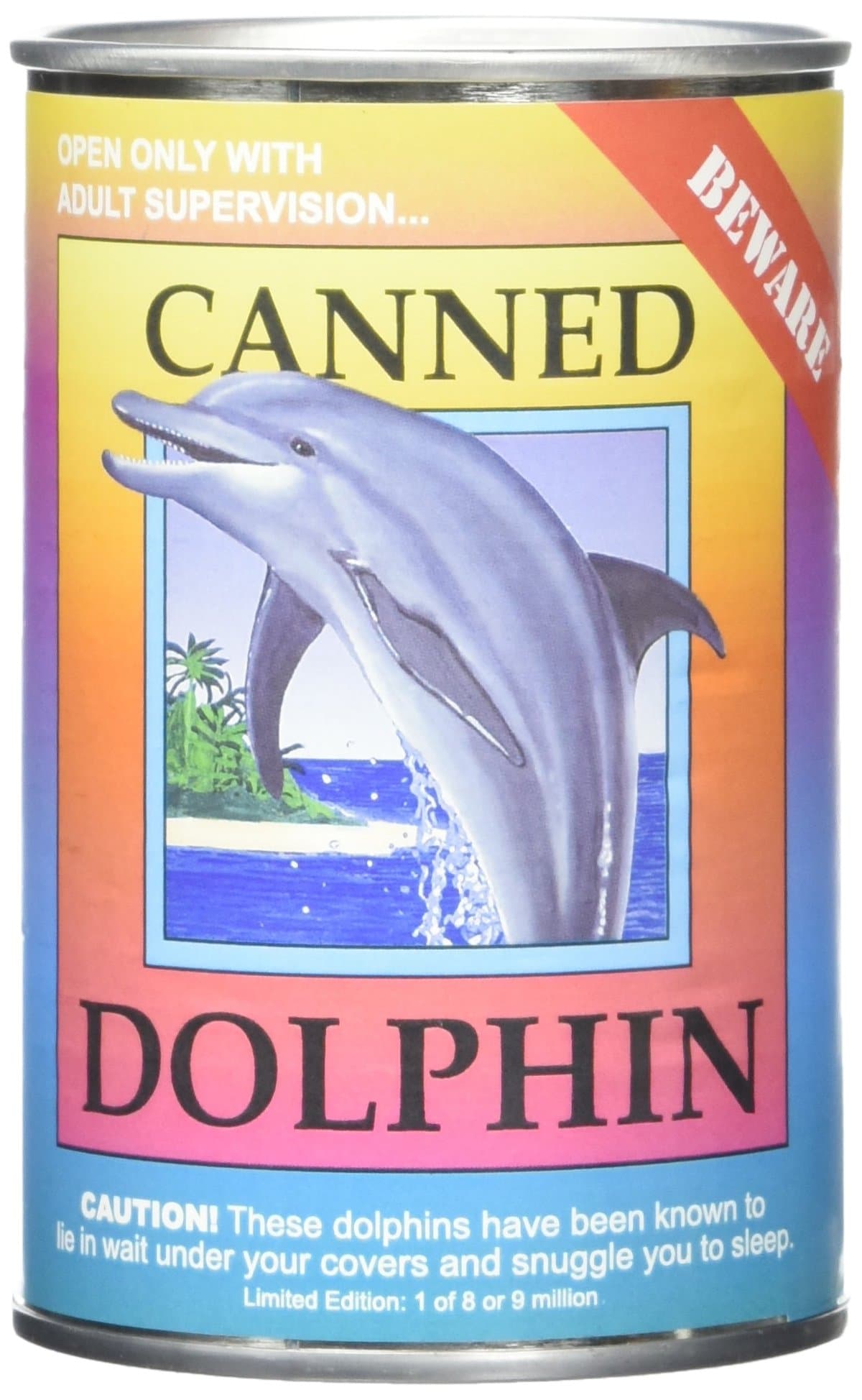 Canned Critters Stuffed Animal: Dolphin 6"
