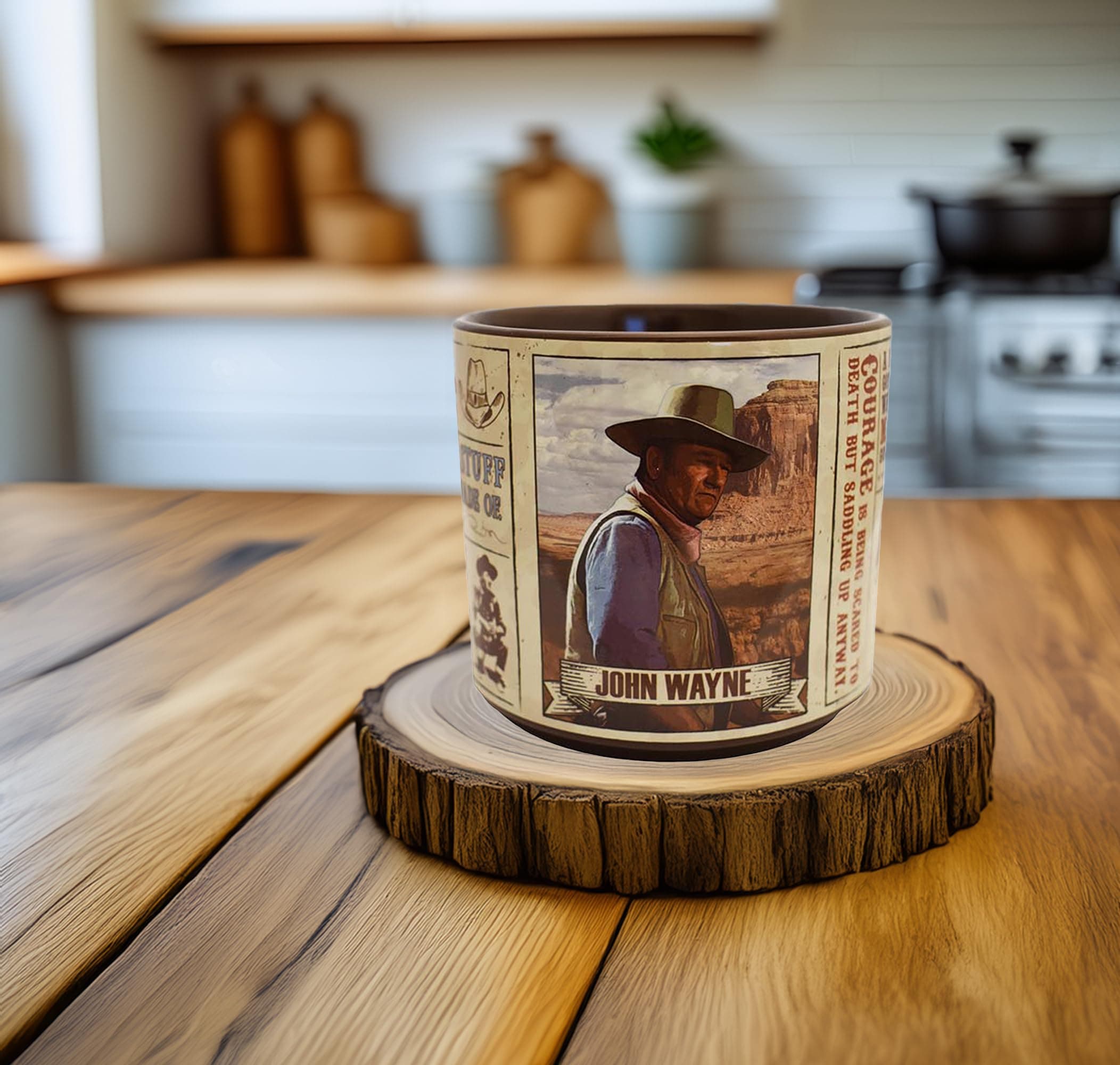 MidSouth Products John Wayne Quotes Mug - 16 oz Ceramic - Inspiring and Iconic Western Wisdom from The Duke Himself