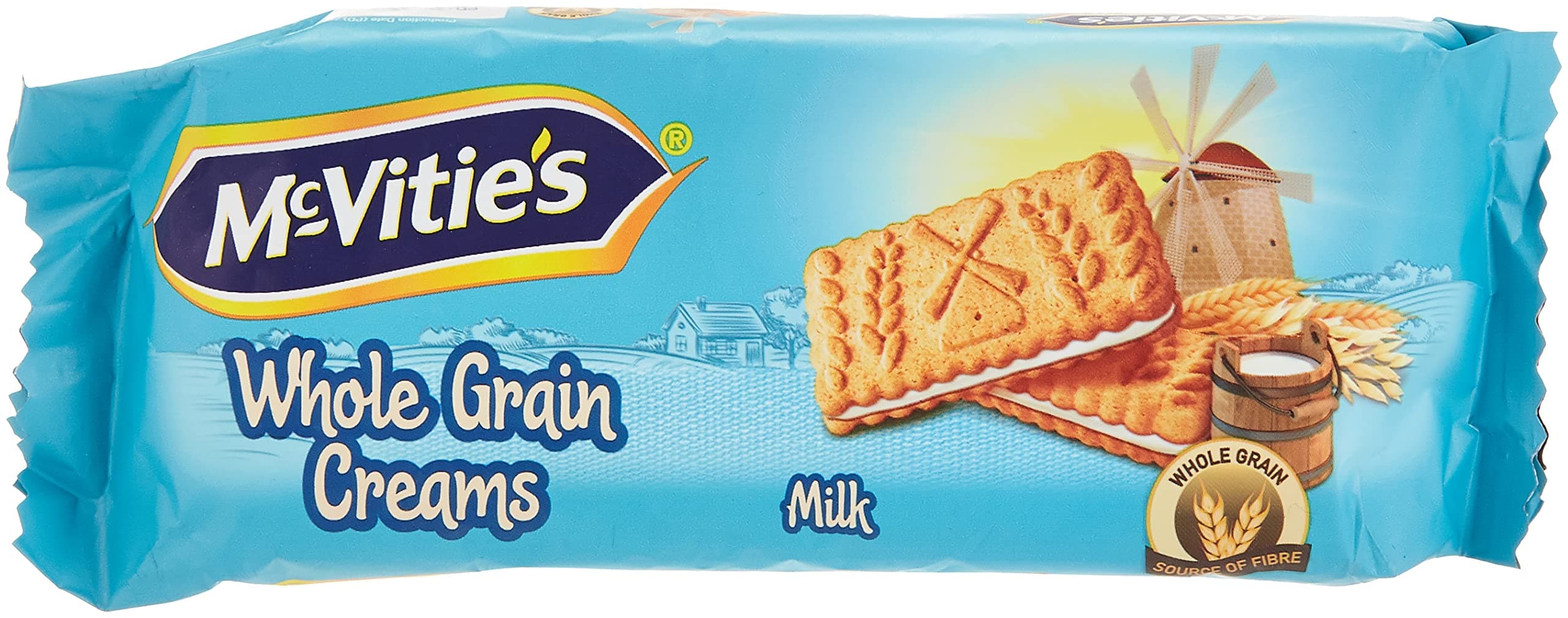 McVities Wholegrain Cream Biscuits Milk Flavour, 100 gm