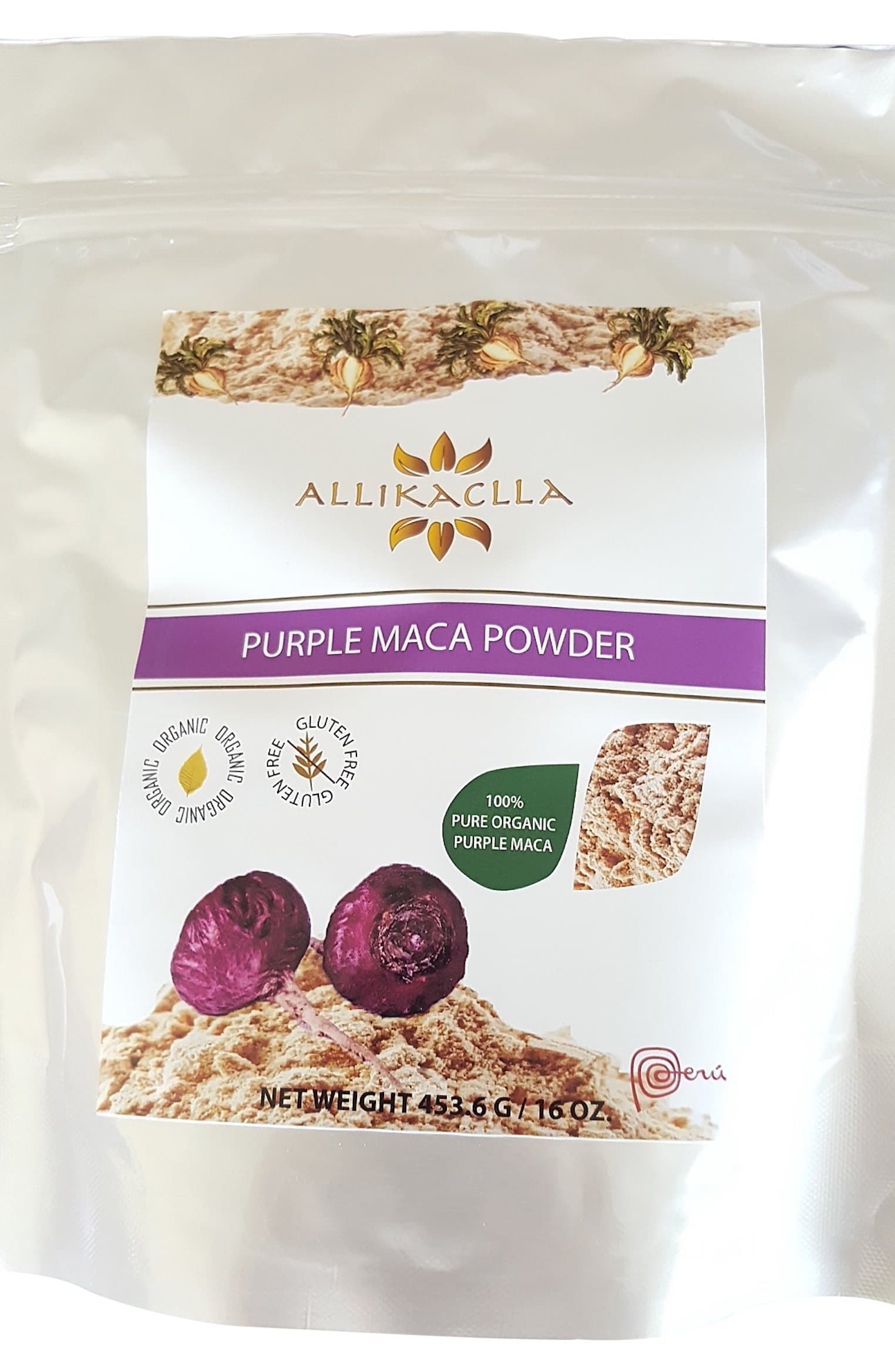 ALLIKCLLA Organic MACA Powder, Purple
