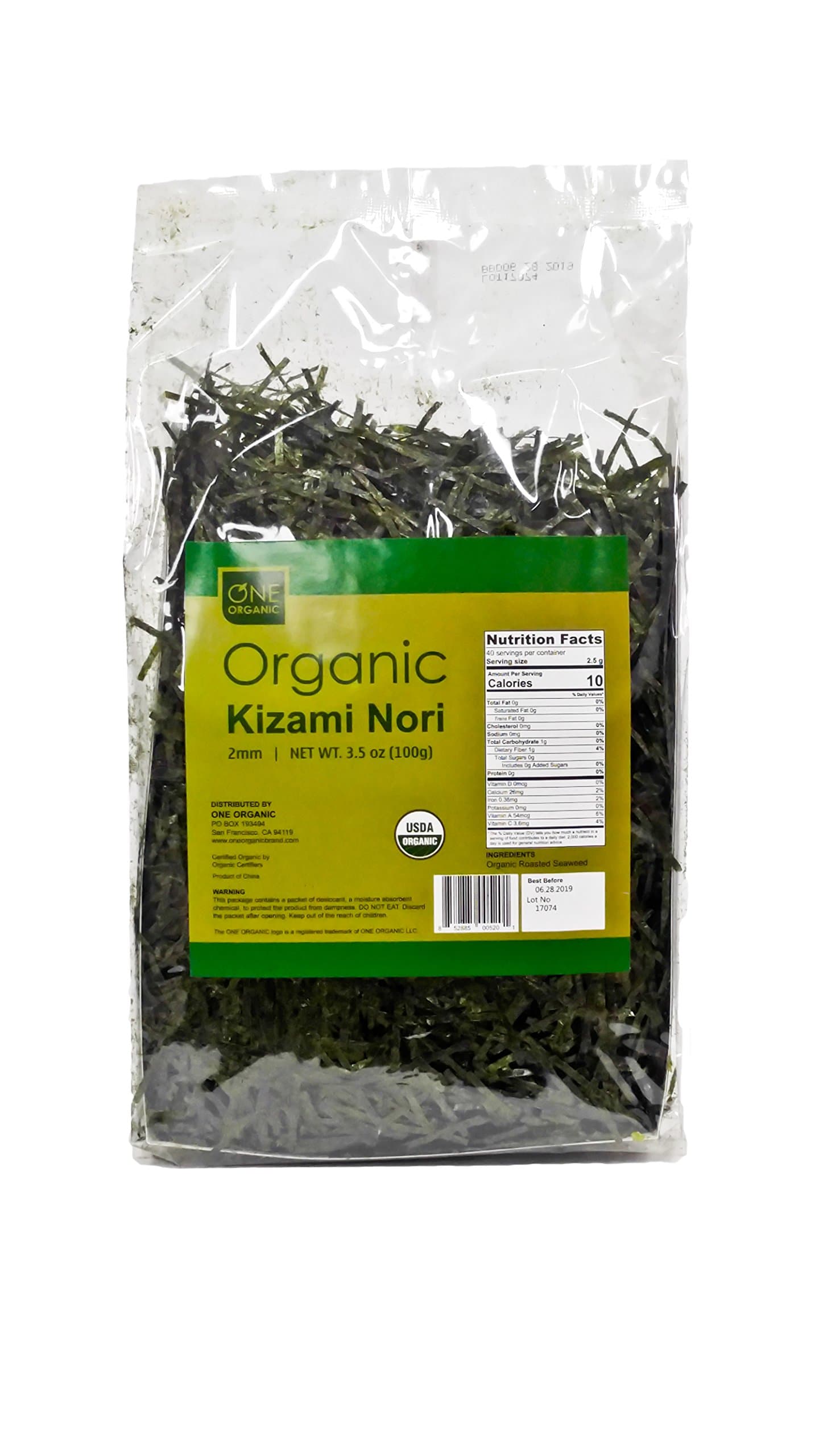 ONE ORGANIC Premium Roasted Organic Kizami