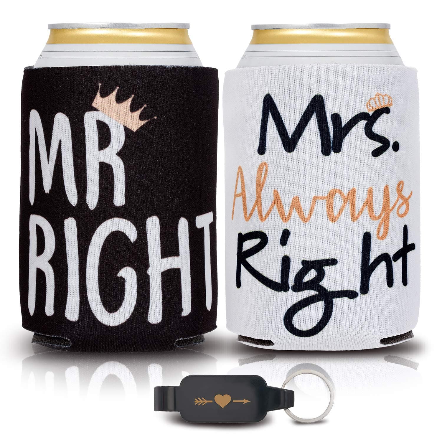 Gold Coastal Mr & Mrs Can Coolers