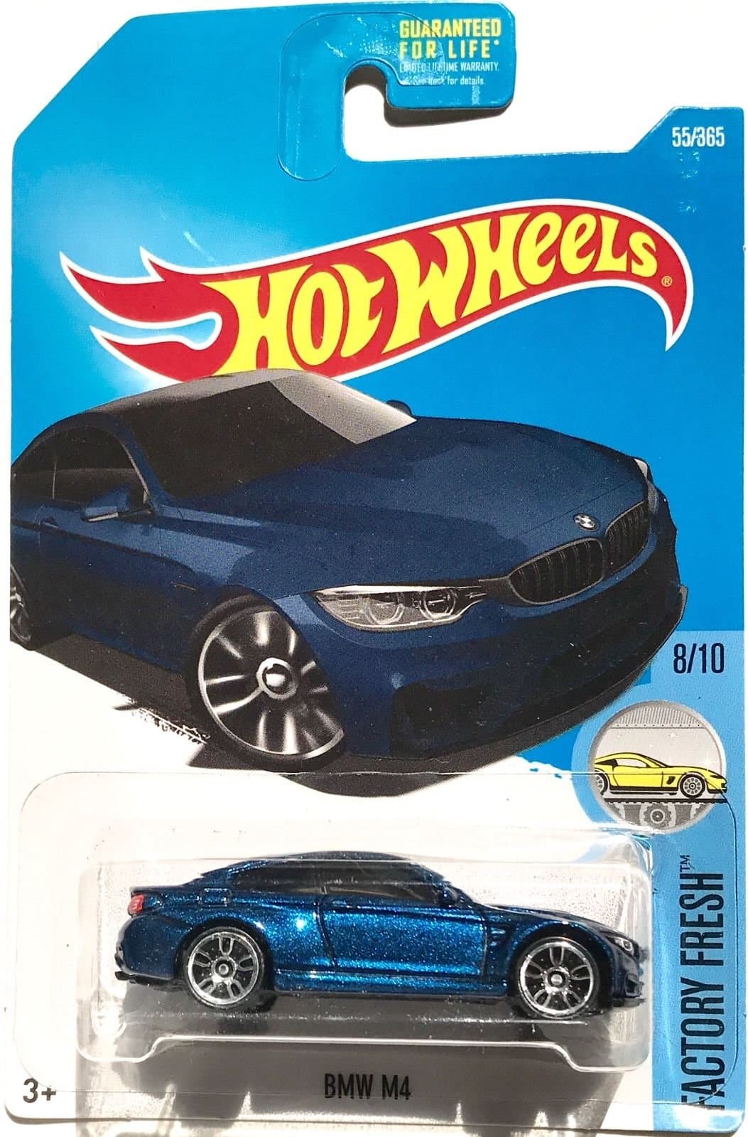 2017 BMW M4 Car, Blue, 4.25 x 1.25 x 6.5 inches, Kid, Children