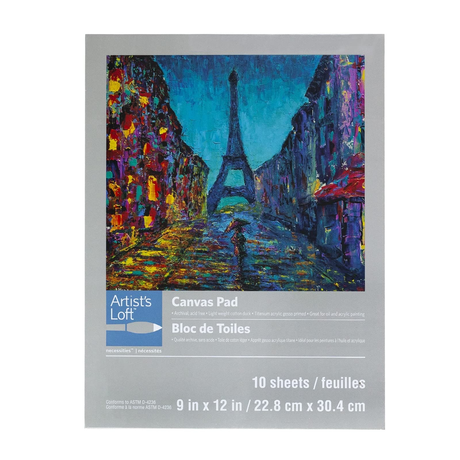 12 Pack: Canvas Pad by Artist's Loft™ Necessities™, 9”; x 12”;