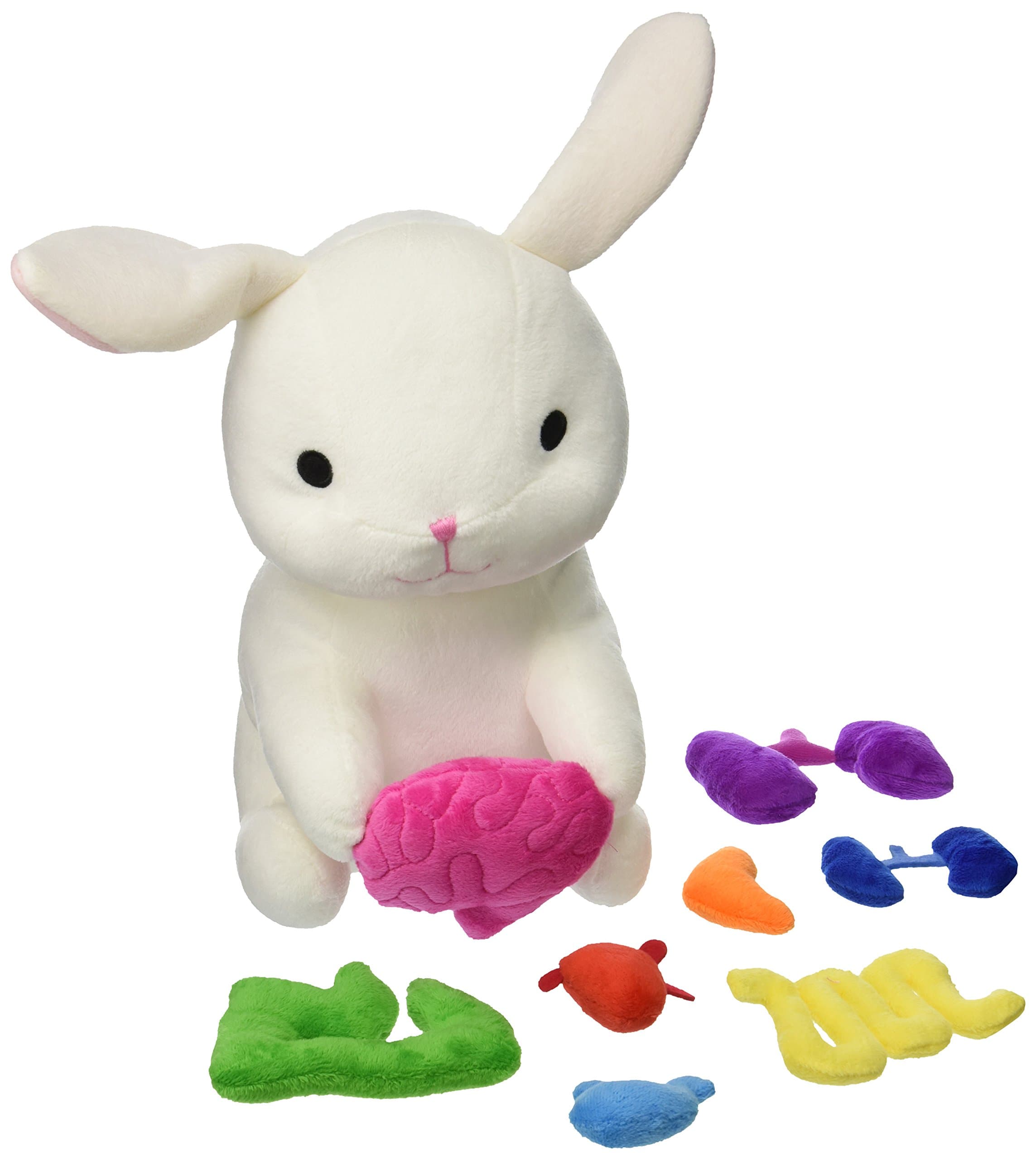 Giblets White Plush Stuffed Bunny with Removable Organs