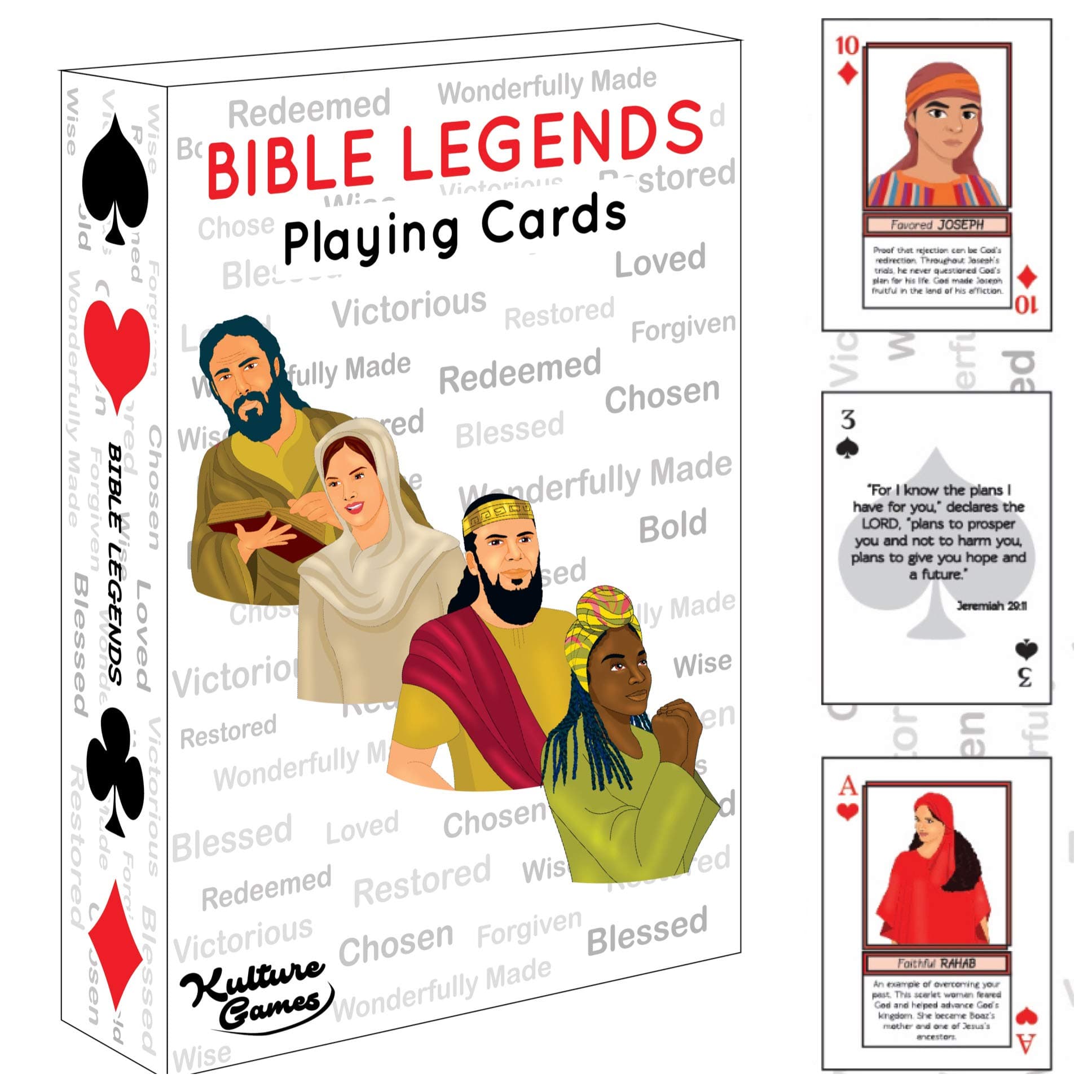 Kulture Games Playing Cards: Bible Legends