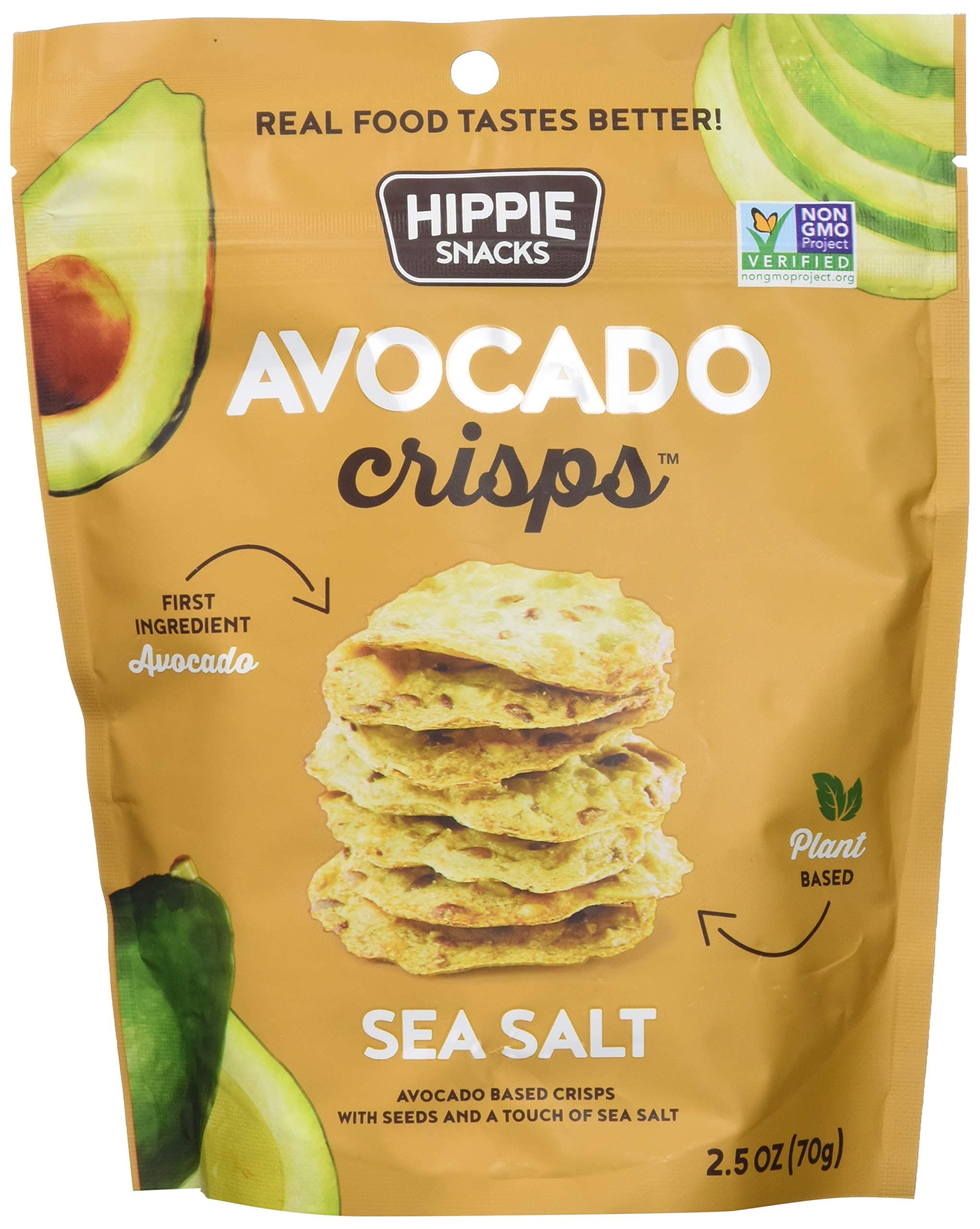 Hippie Snacks Crisps Avocado Sea Salt, 2.5 Oz