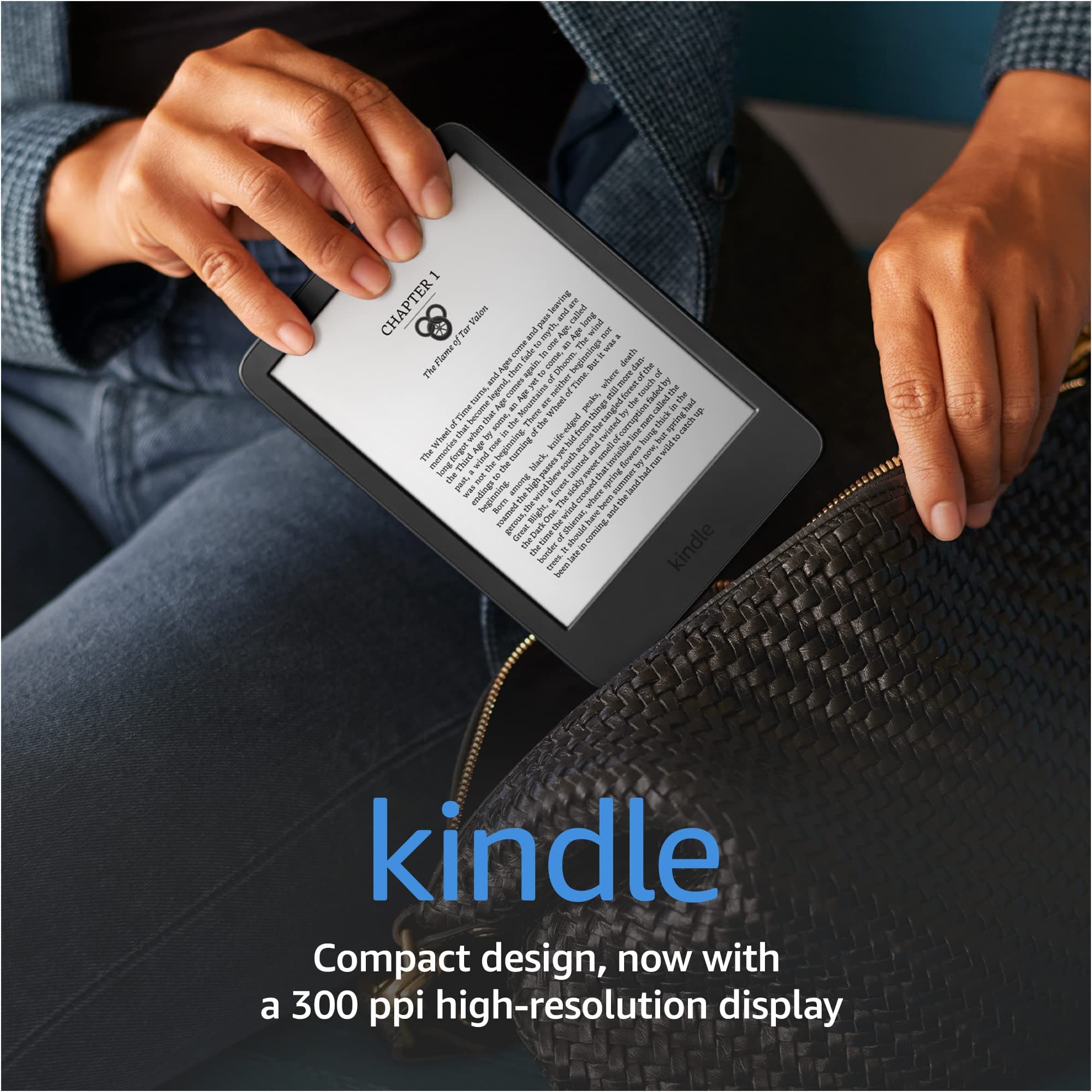 Like-New Kindle (2022 release) – The lightest and most compact Kindle, now with a 6” 300 ppi high-resolution display, and 2x the storage - Black