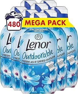 Lenor Outdoorable Fabric Conditioner 480 Washes (8x60), Spring Awakening - Ultra Concentrated Freshness