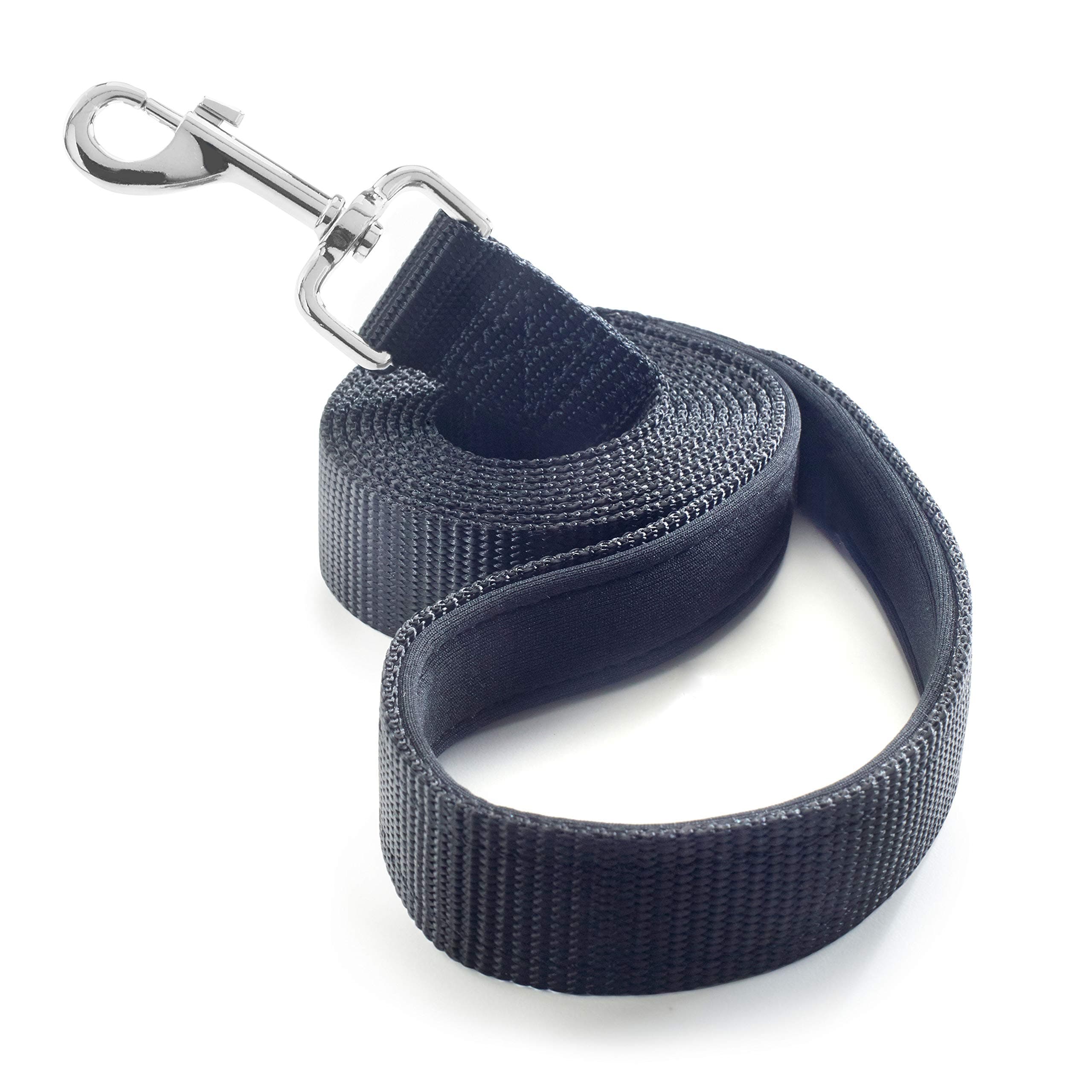 Dog Leash for Medium, Large and Small Dogs - 6 Foot Dog Leashes for Training and Daily Walks - Durable Sizes in Lightweight and Heavy Duty for Small and Large Breeds (1-Layer, Black)