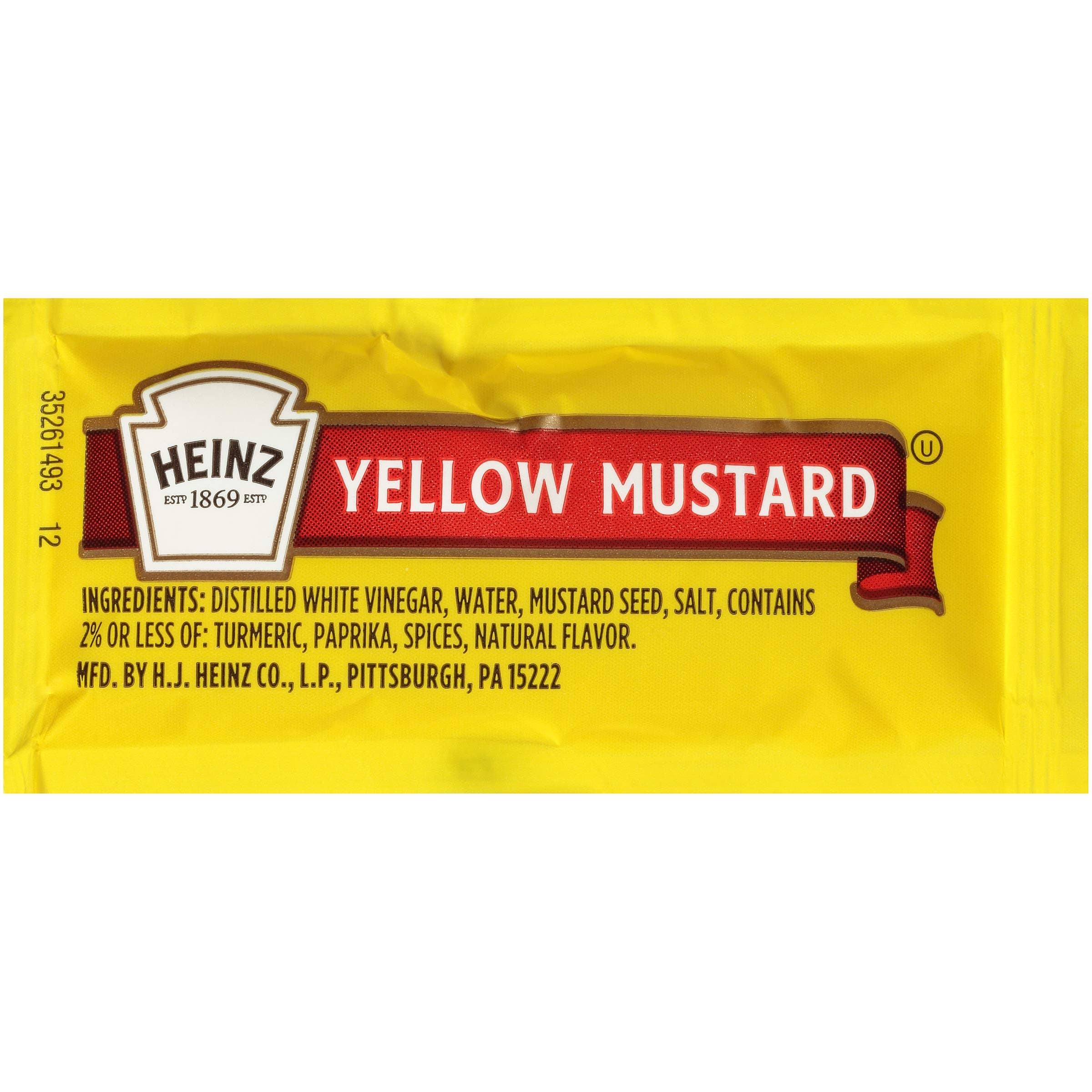 Single Serve Mild Mustard (500 ct Casepack, 1.5 oz Packets)