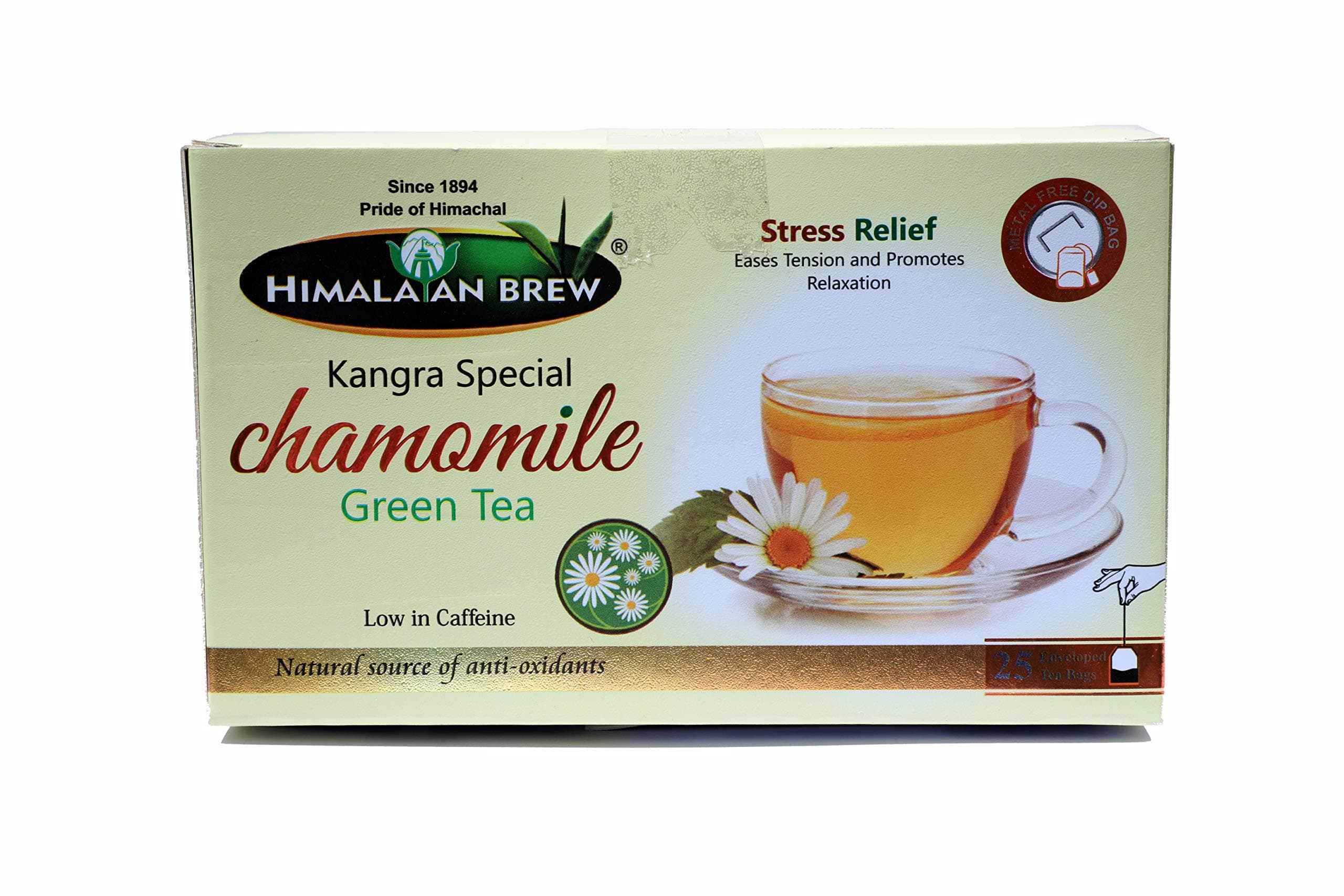 Chamomile Green Tea Bags - 25 Bags