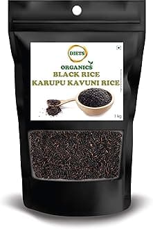 DIETS ORGANICS Black Rice/Karuppu Kavuni Rice, 1 Kg