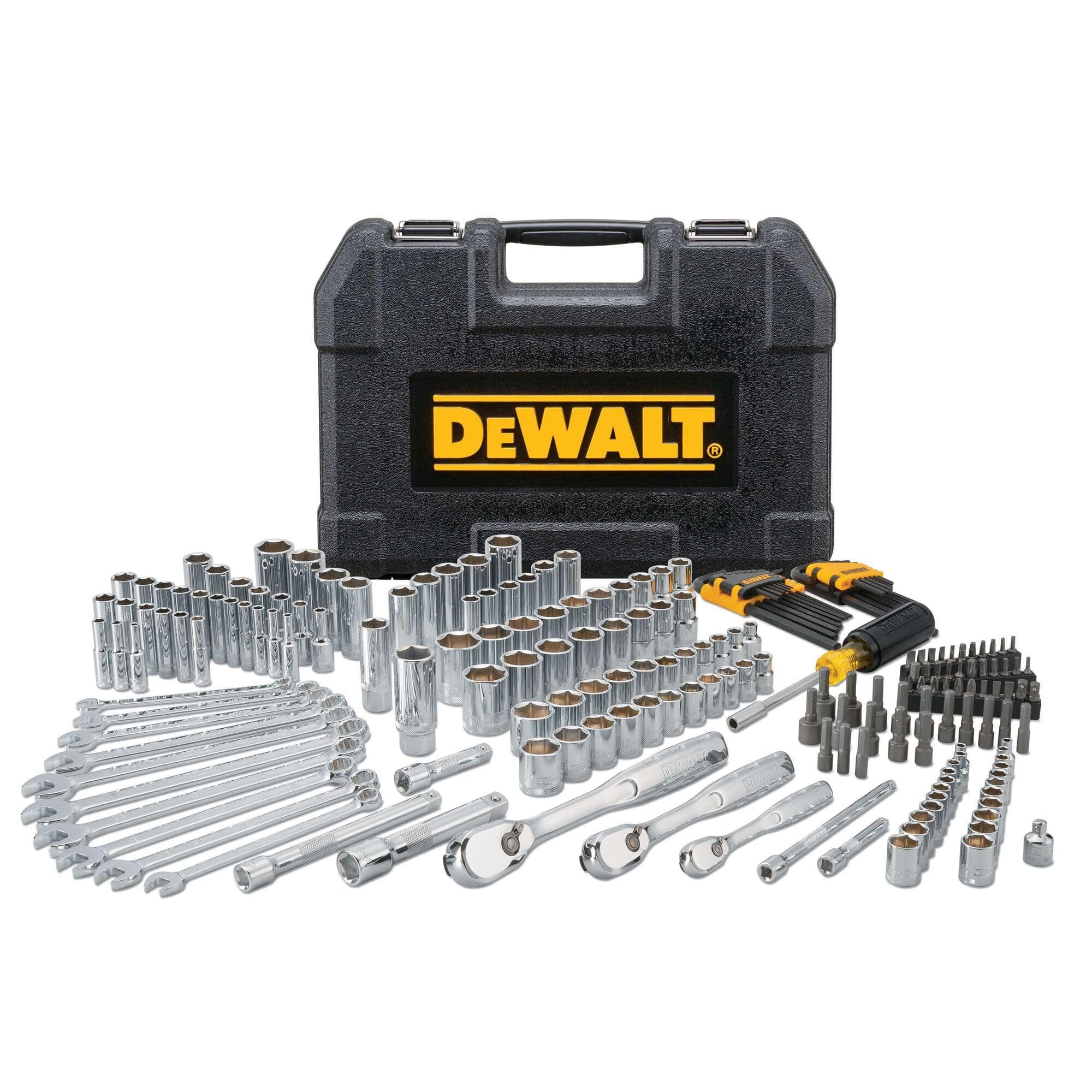 Mechanics Tool Set, 1/4" & 3/8" & 1/2" Drive, SAE/Metric, 205-piece (DWMT81534)