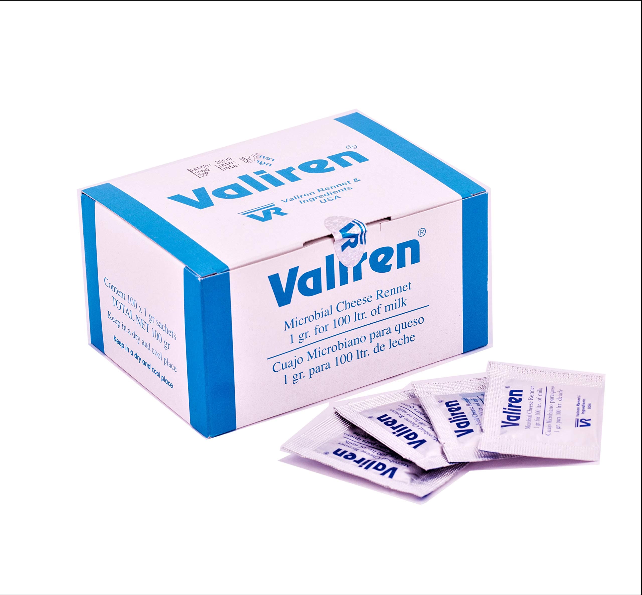 Microbial Rennet Pack of 3 sachets (3 x 1g) Use one sachet for 100ltr of milk