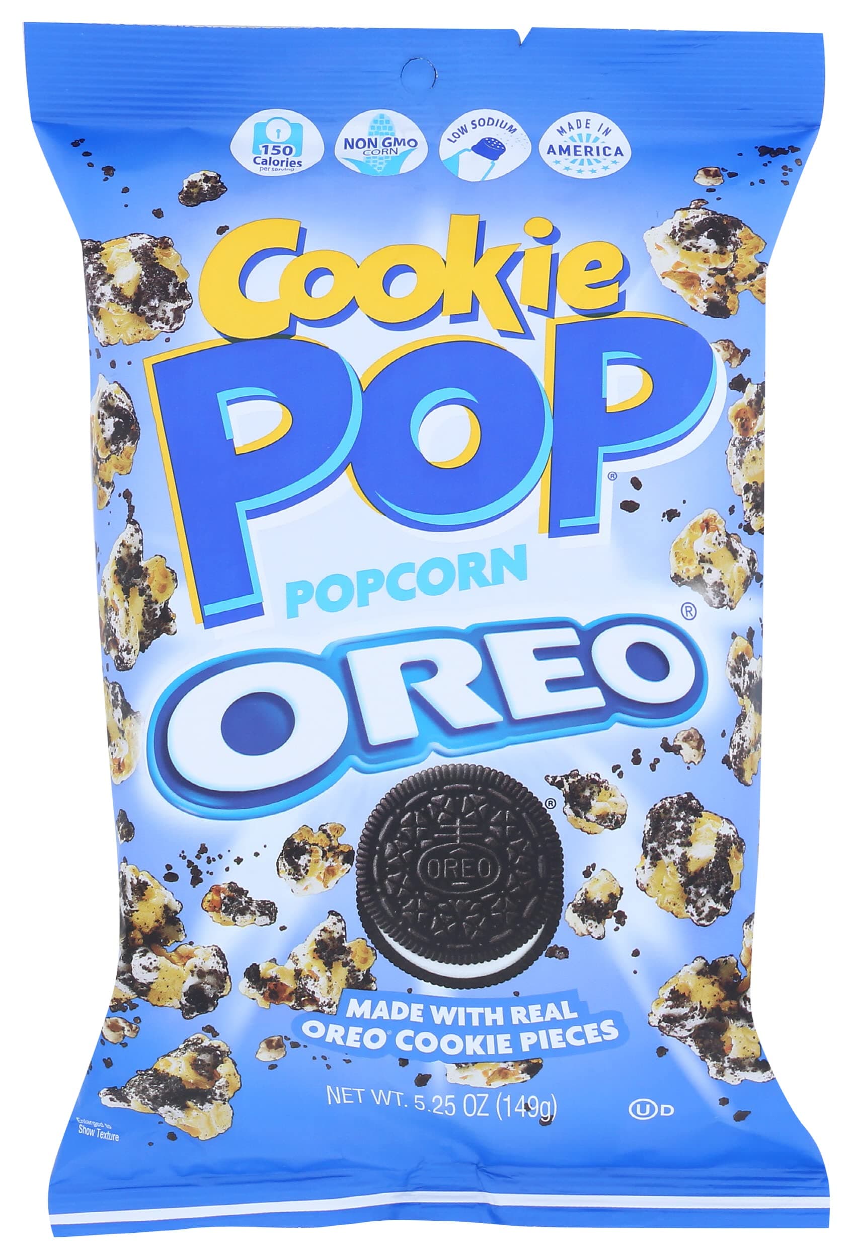 Cookie Pop Oreo Popcorn, Non GMO, 5.25 Ounces (Pack Of 12)