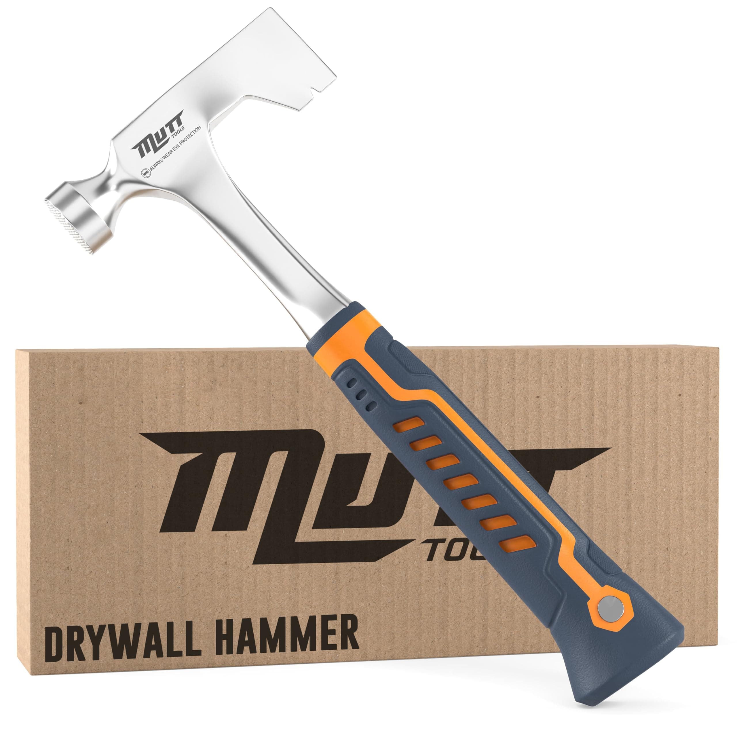 Mutt Tools Professional Drywall Hammer Hatchet – 14oz Head – Ergonomic Grip – Lath Hammer for Drywall Installation and Demolition