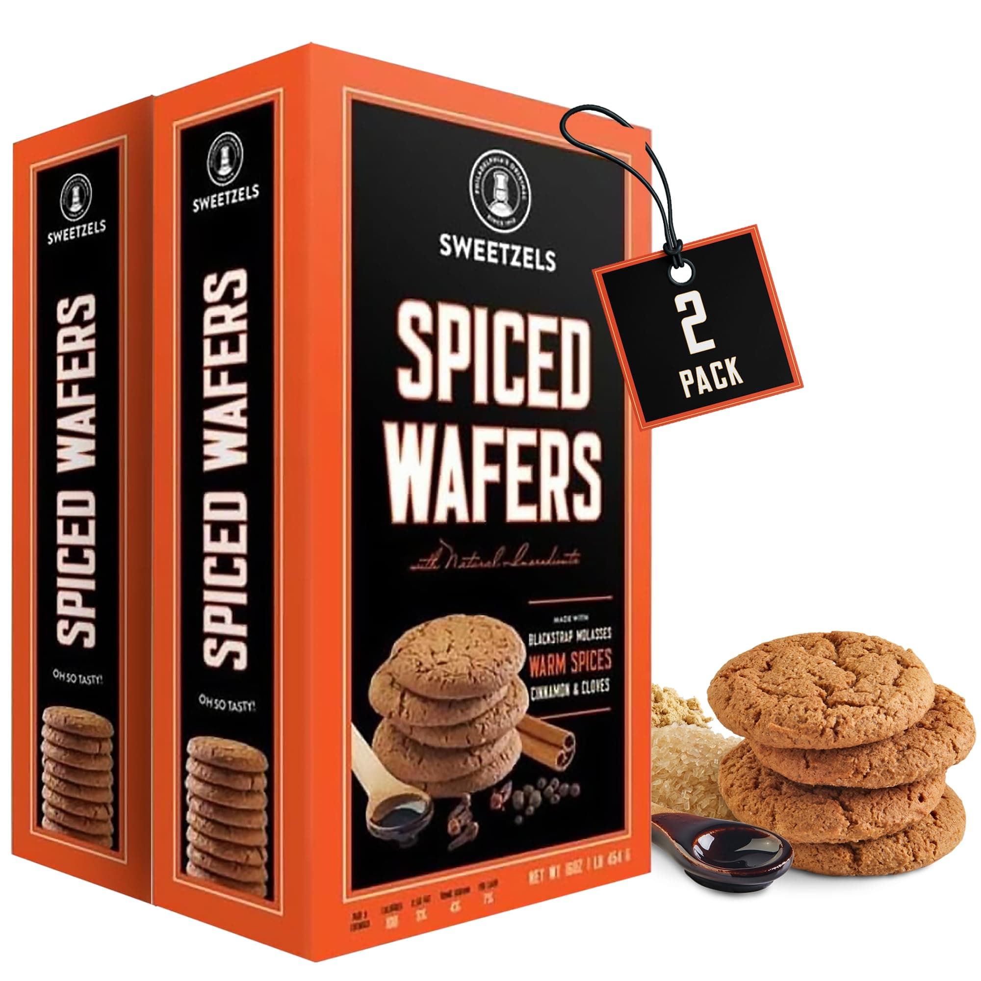 Old Fashioned Ginger Snap Cookies Made With Real Ginger & Molasses - Serving Authentic Ginger Nut Biscuits Since 1910, Enjoy the famous Crunchy and flavorful Ginger snaps Ideal For Snacks (Pack of 2)