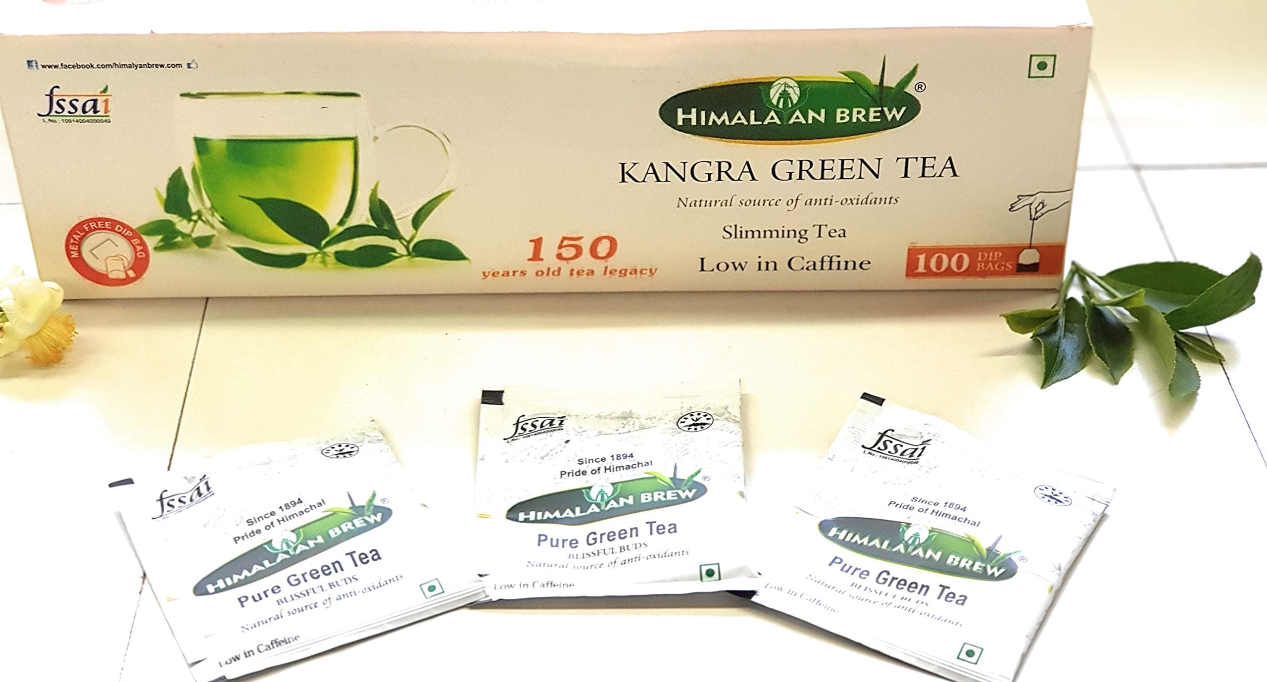 HIMALAYAN BREW PURE GREEN TEA (100 tea bags pack)