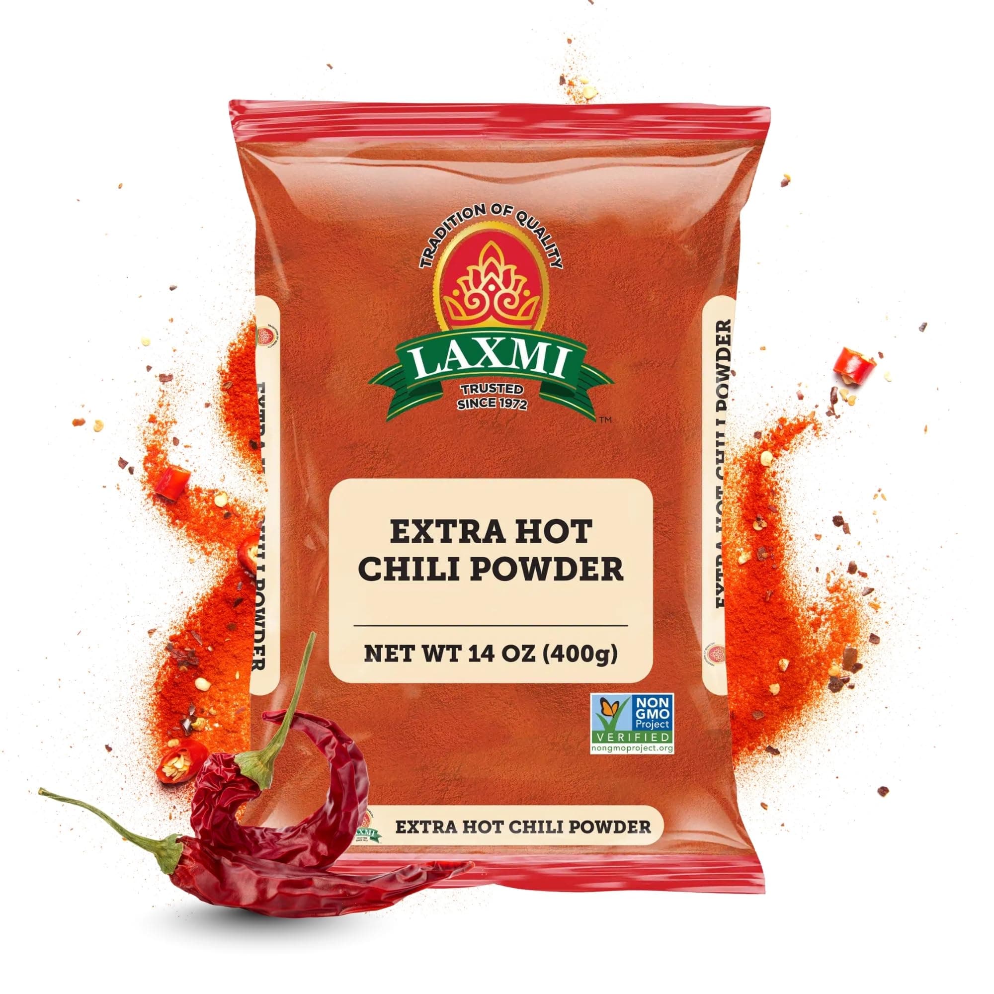 Laxmi Red Chilli Powder (Xtra Hot) - 14oz (400g)