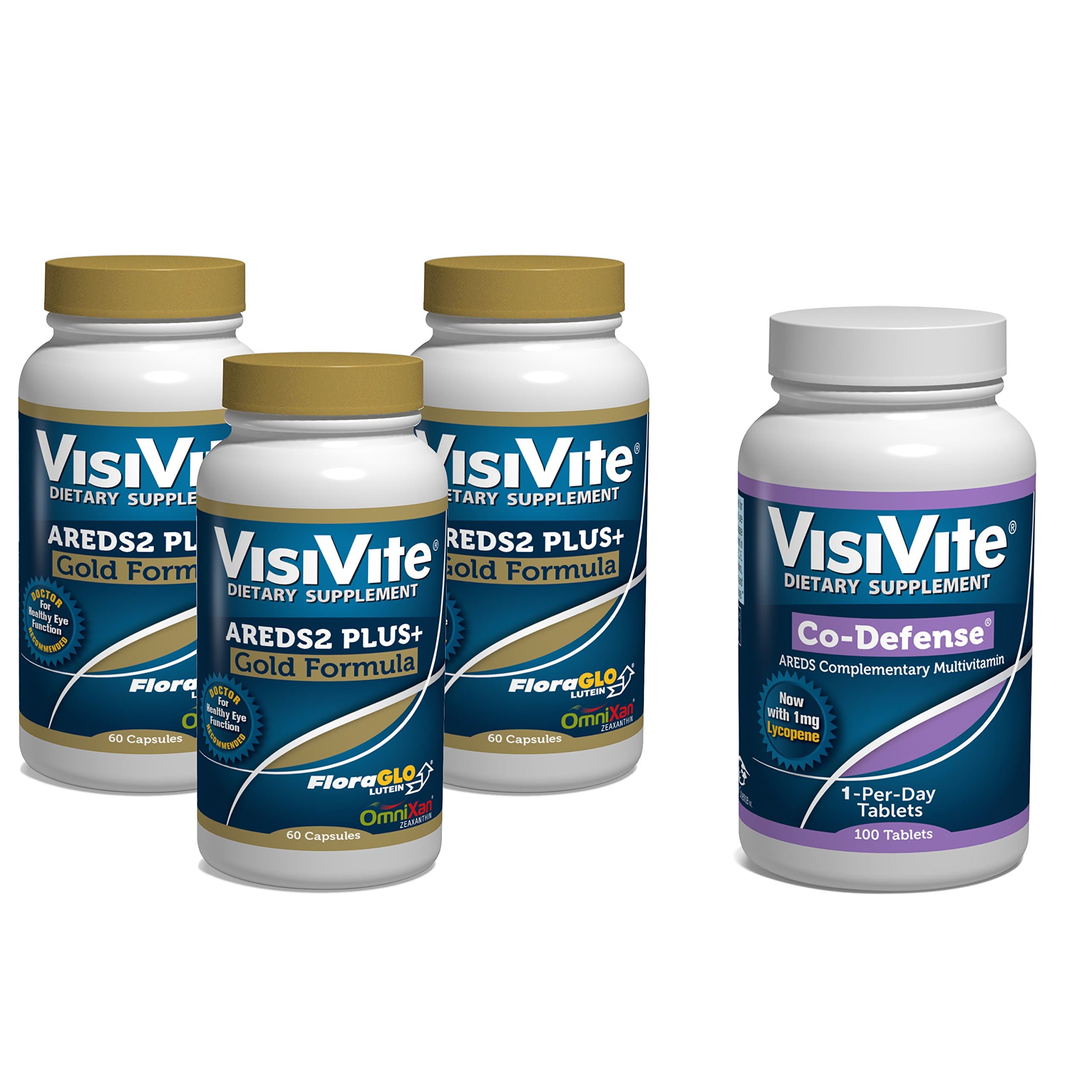 VisiVite Gold and Co-Defense, 3-Month Bundle
