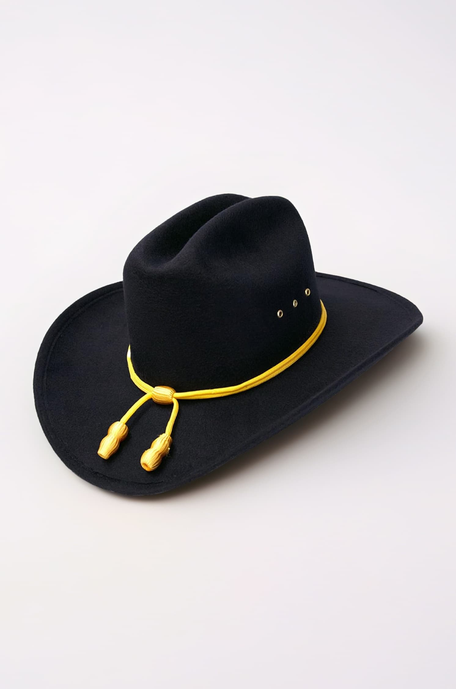 Western Cowboy Hat - Cattleman's with Cavalry Band - Black