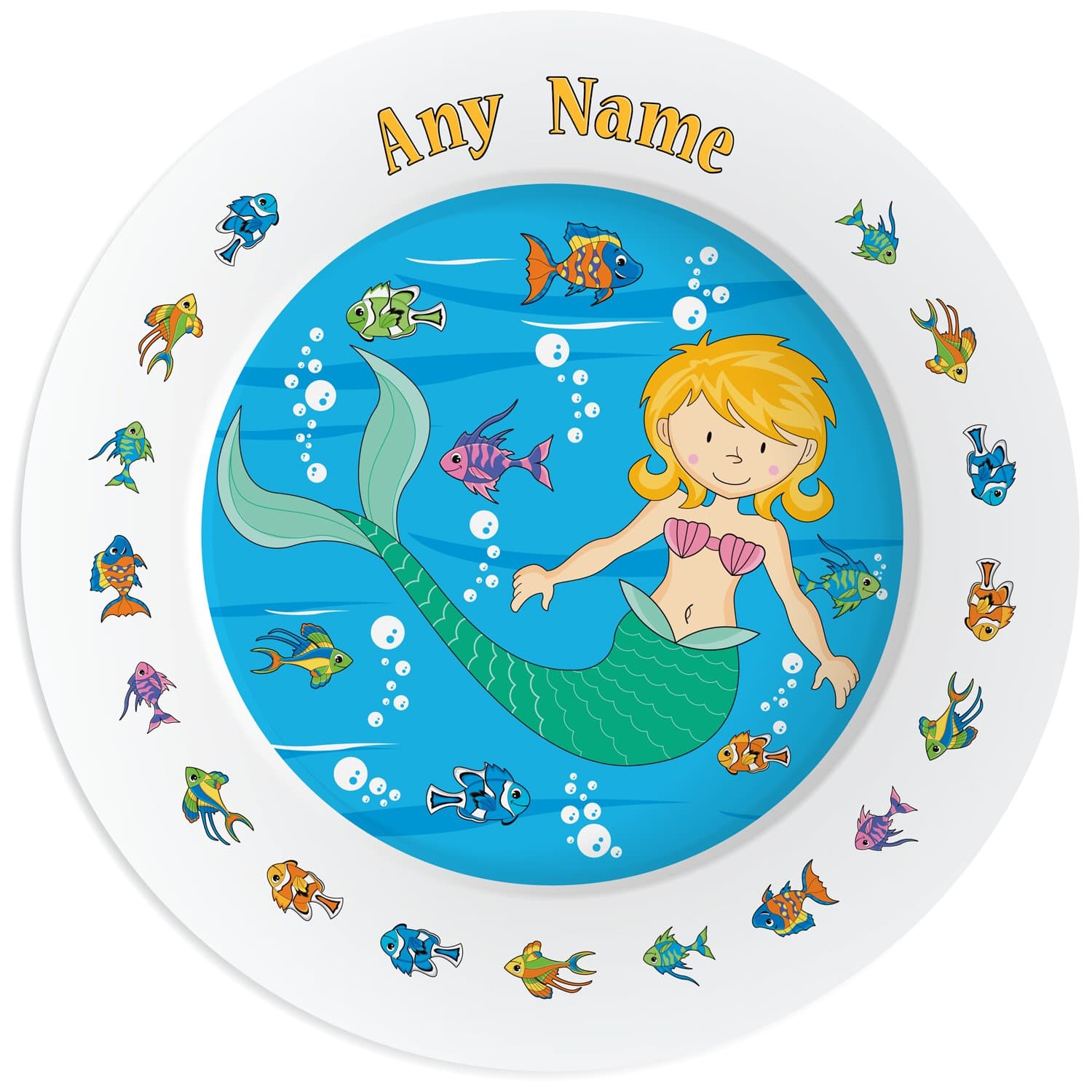 Little Giant Kids Personalised Ceramic Mermaid Plate