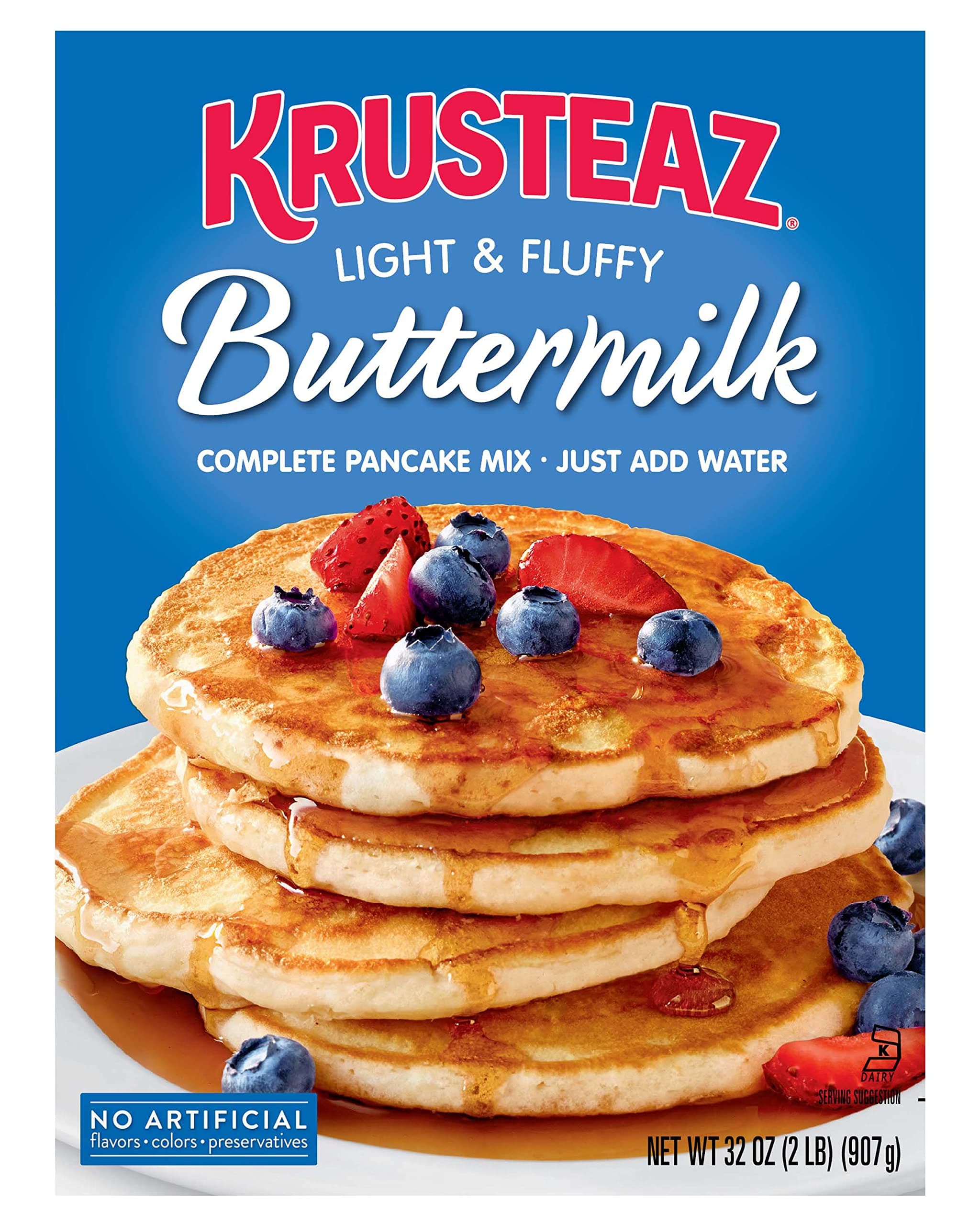 Light & Fluffy Complete Buttermilk Pancake Mix 2 LB. (Pack of 2)
