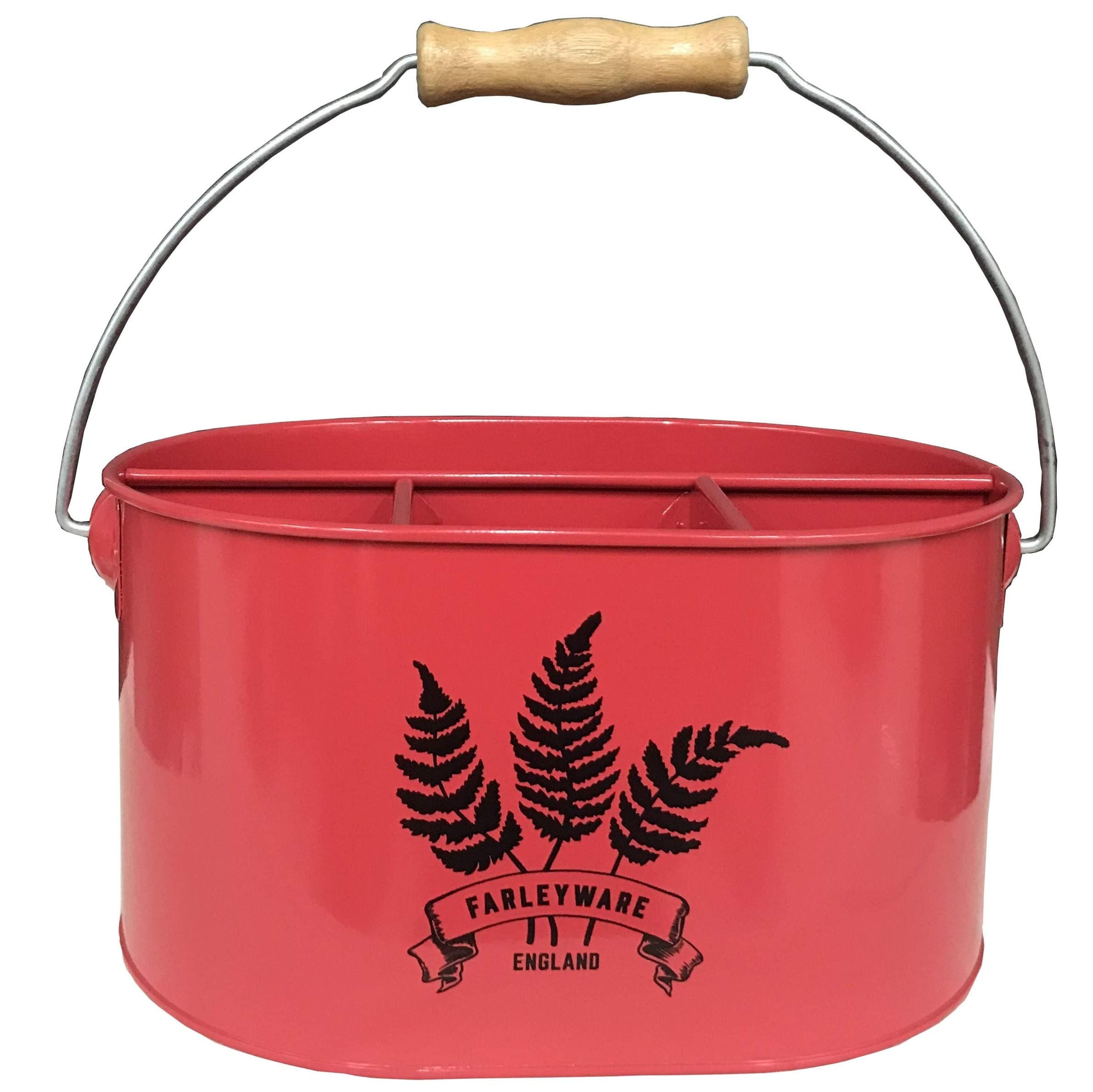 Galvanized Caddy With Handle - Metal Caddy Organizer - Galvanized Cutlery Caddy - Galvanized Tool Caddy - Cleaning Caddy Metal for Camping Flatware Picnic Garden Tools Art Office Supplies